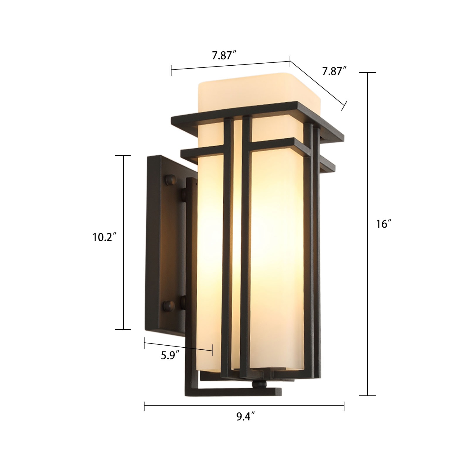 Oukaning JZUCQ33DUSHCX Outdoor-Wall-Lighting - View #4
