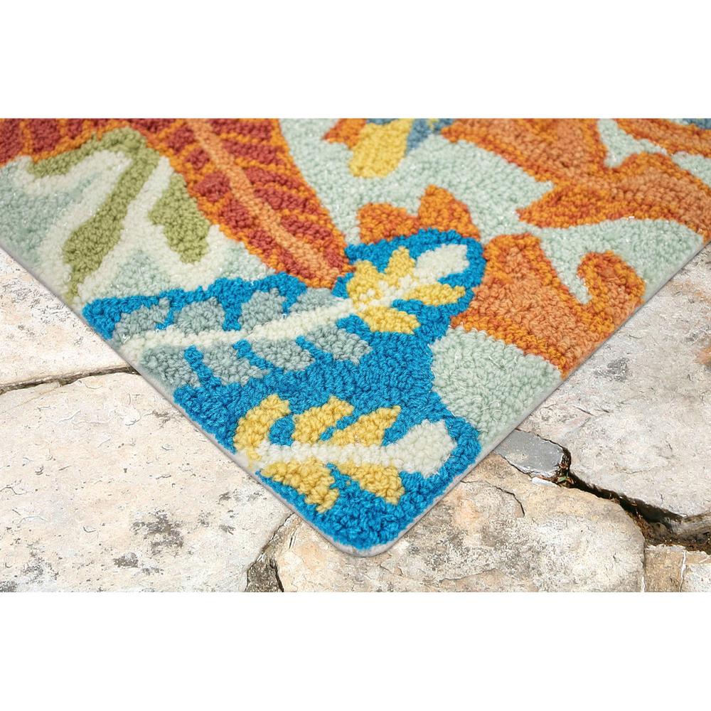 Hand-Tufted Rectangular Easy-Care Ocean Blue Rug 5' x 7'