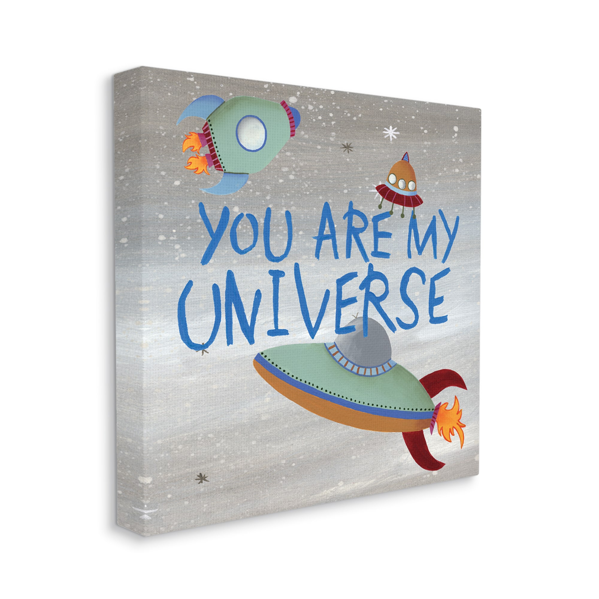 Stupell Industries You're My Universe Quote Sci-fi Outer Space Ufo ...