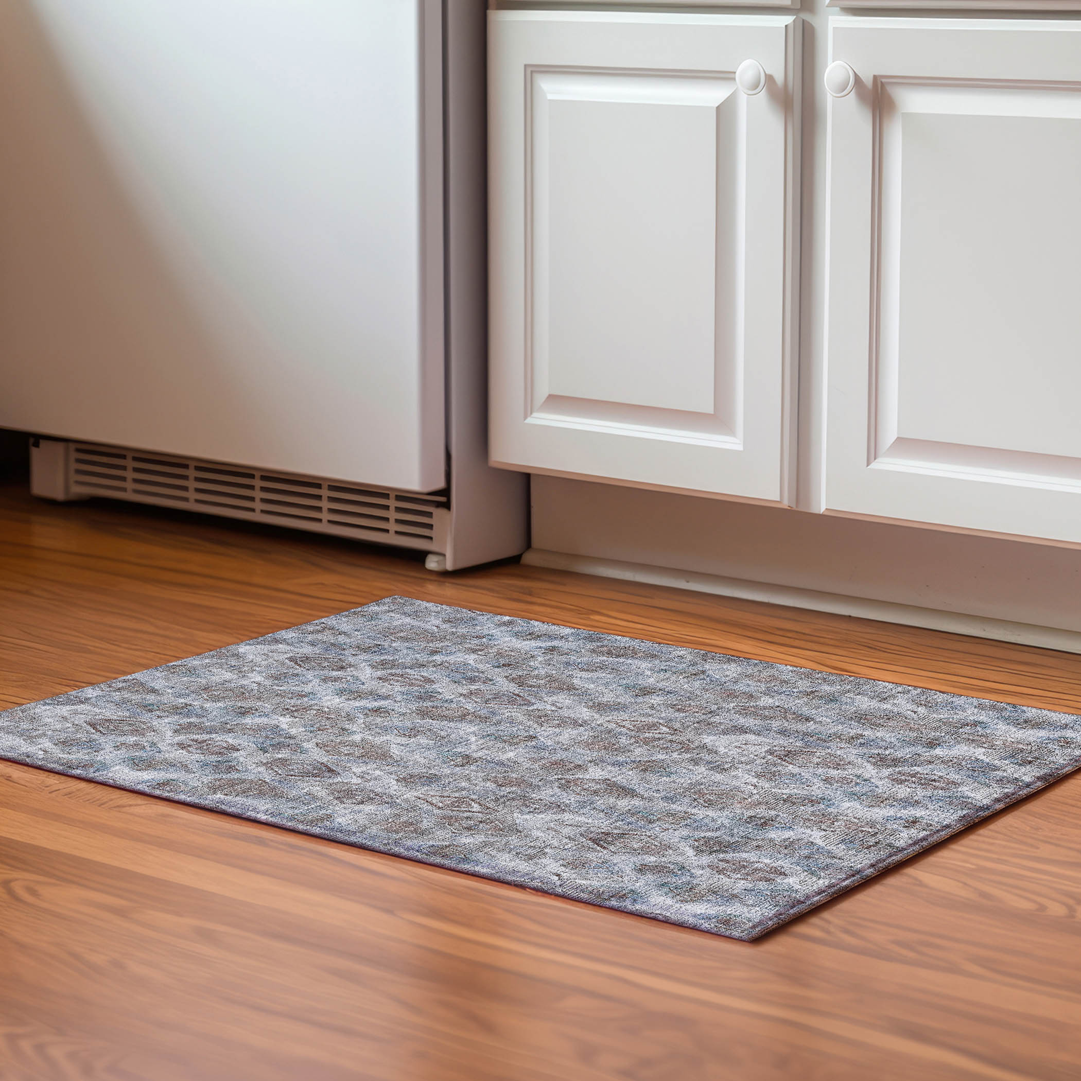 Addison Rugs AMF622BU20X30 Mayfield AMF622BU 2 x 3 (ft) Loomed Polyester Blue Rectangular Indoor Geometric Machine washable Area rug