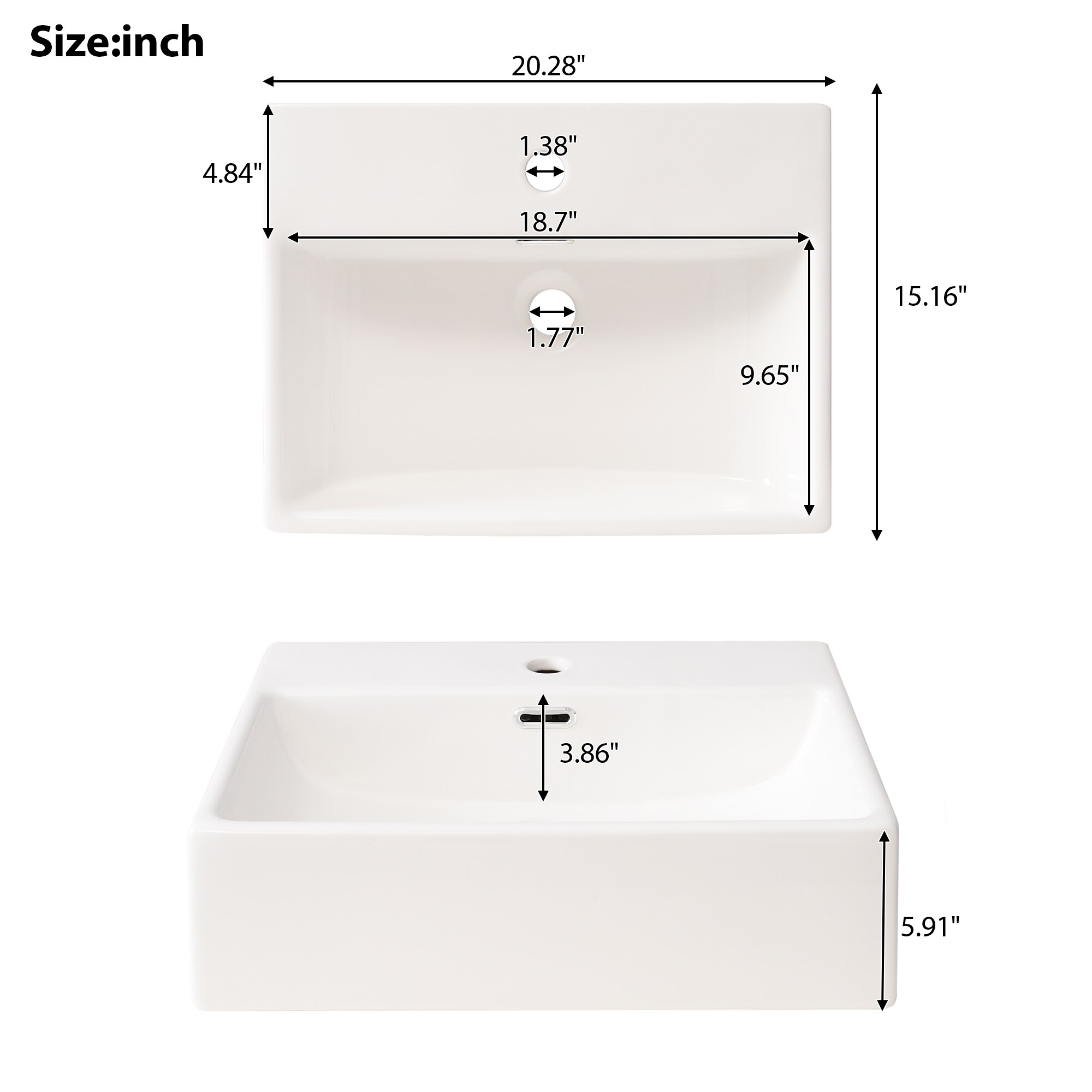 LUXEYARD DS-M-BAC03718 Vanity-Tops - View #9