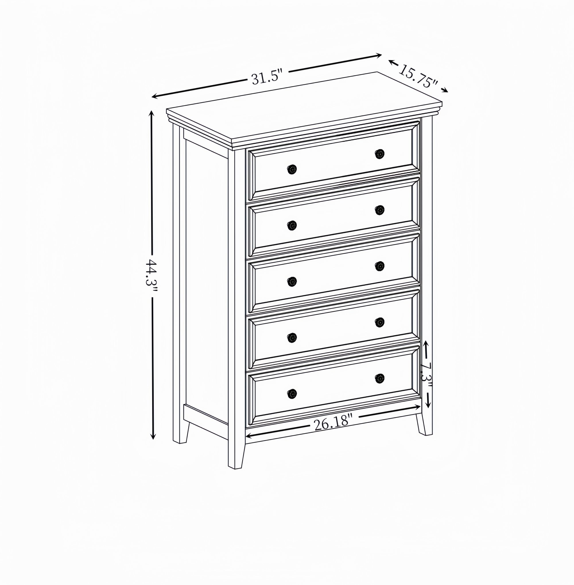 Bella Depot BDS-2275P488 dressers - View #4