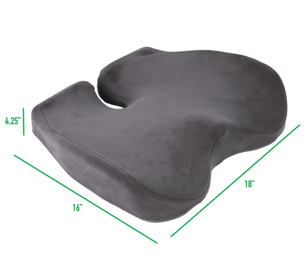 drive Contoured Seat Cushion - Molded Foam, Great for Wheelchairs - 18 in x  16 in x 2 in - Simply Medical