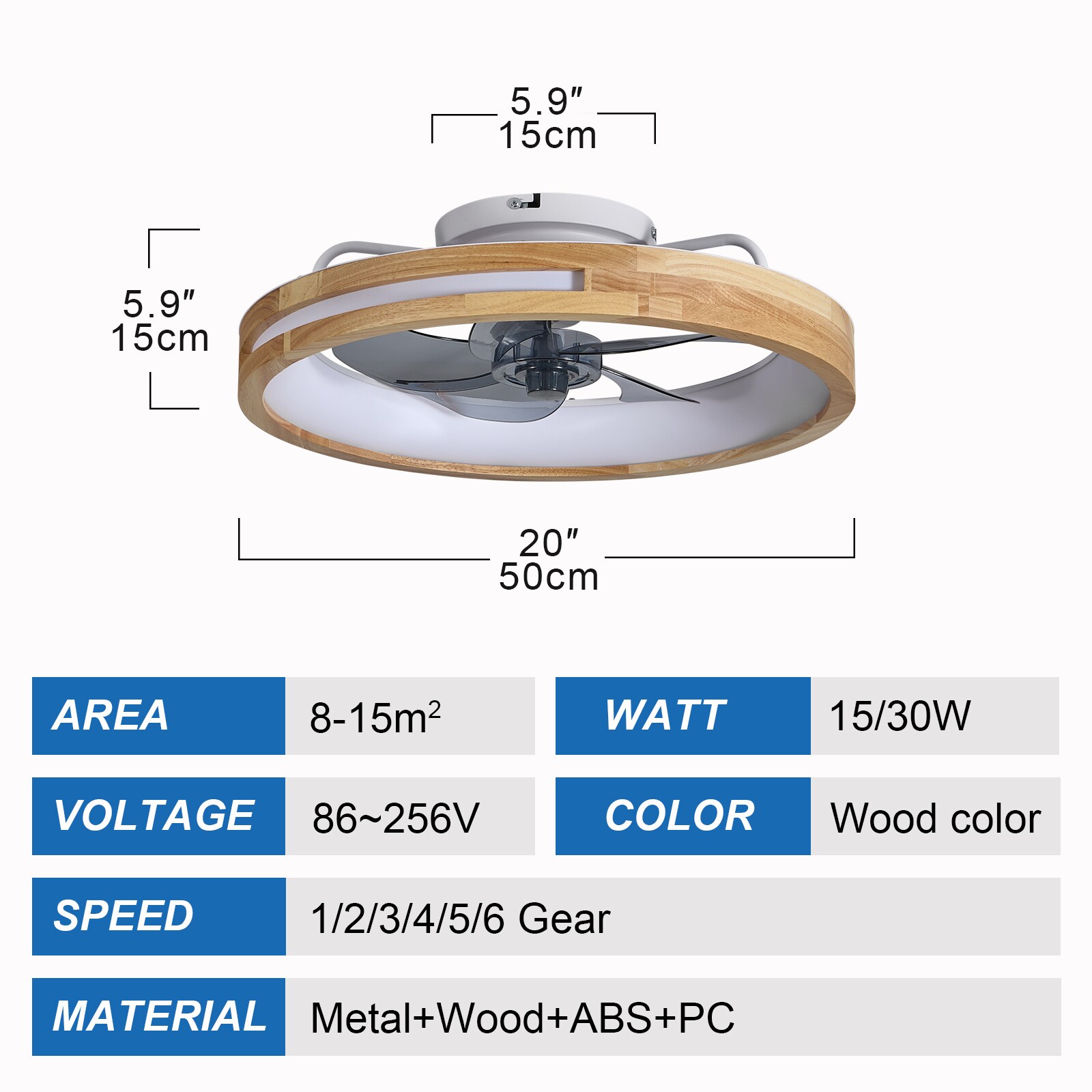 Cuschoice LWH-19-PL Ceiling-Fans - View #4