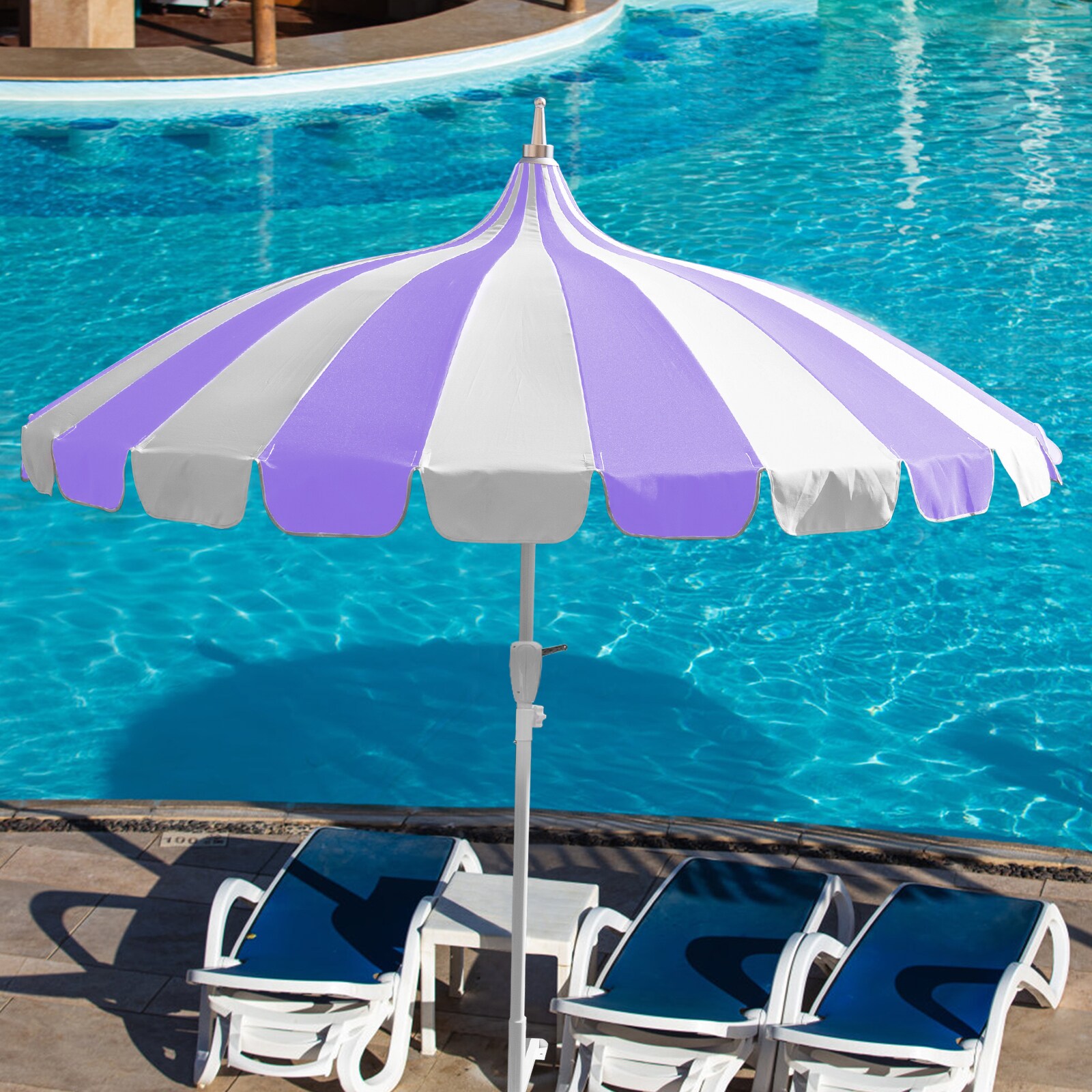 GARSING 8FT-PAGODA-PURPLE Umbrellas-2 - View #5