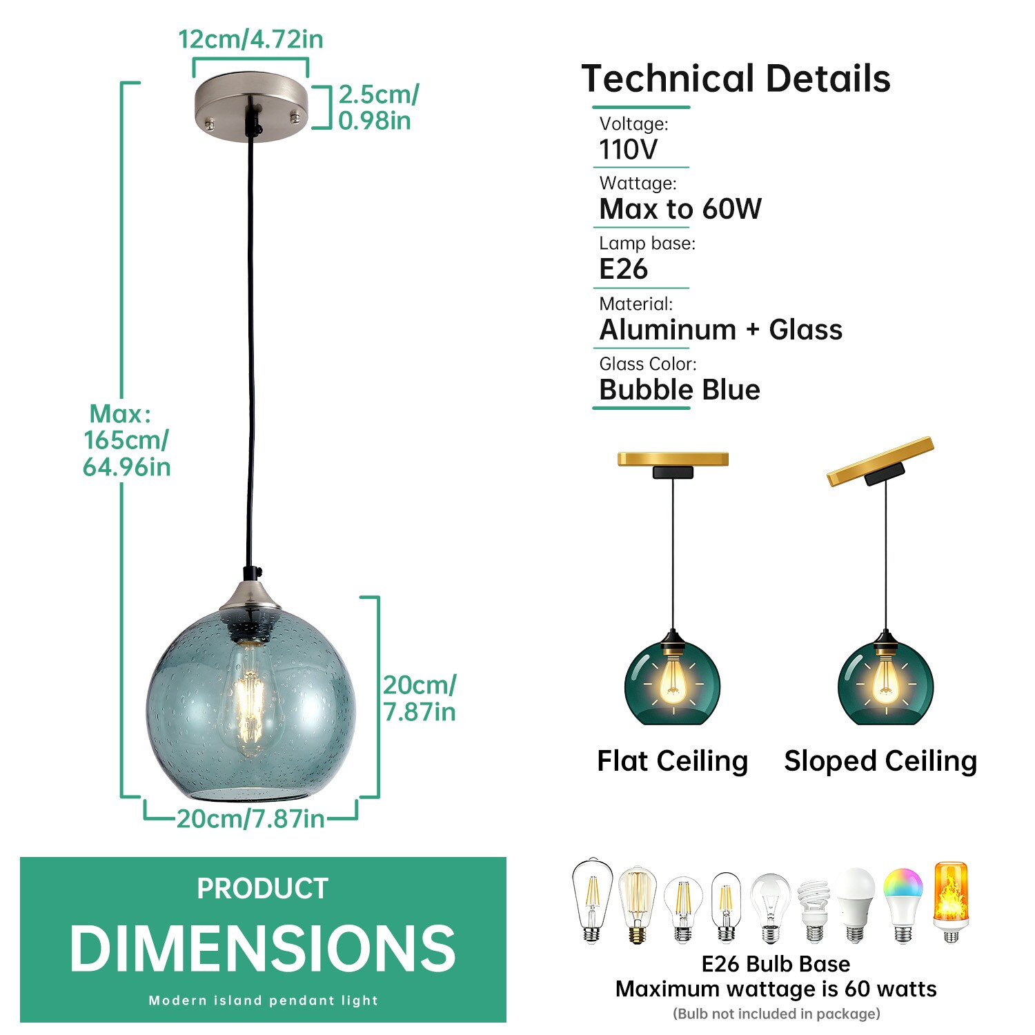 DIKAIDA WP545500 Pendant-Lights - View #3