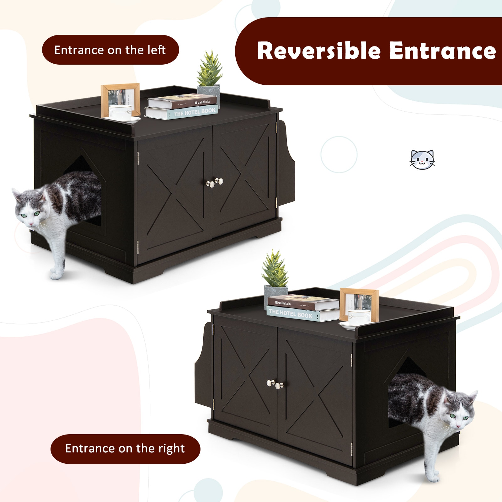 Litter Box Concealment Furniture 2023 - Vet Ranch - We Love Pets