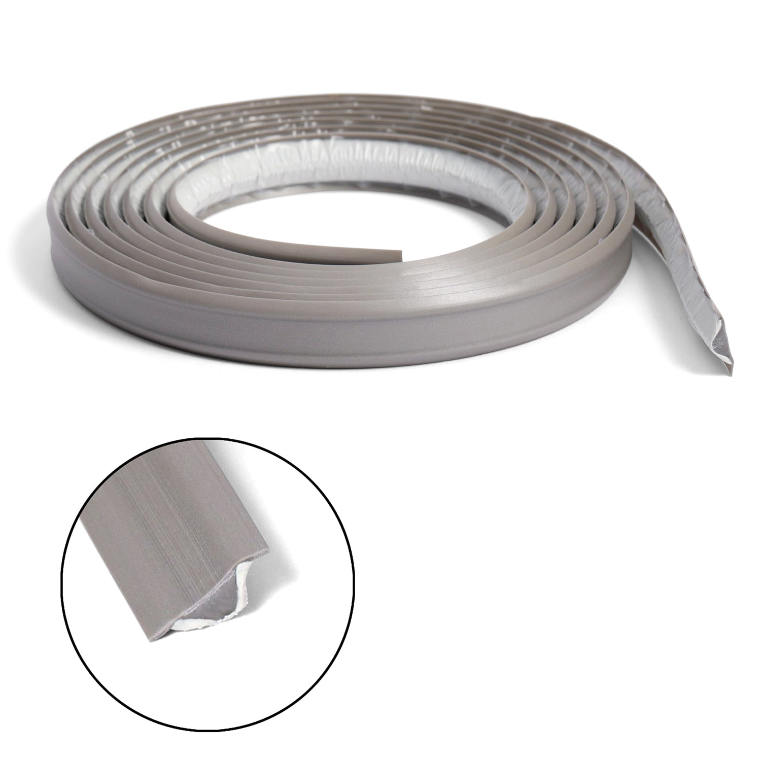 Self-adhesive silicone drip protection strip for shower and kitchen