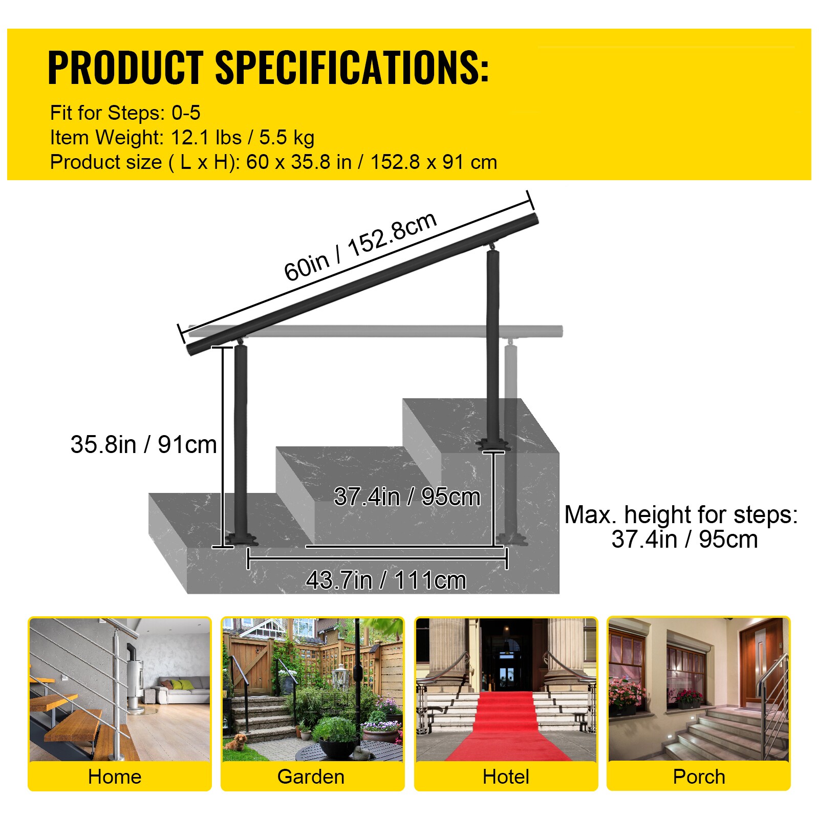 Mecale YAS-BLRNJT Interior-Stairpart-Railing - View #7