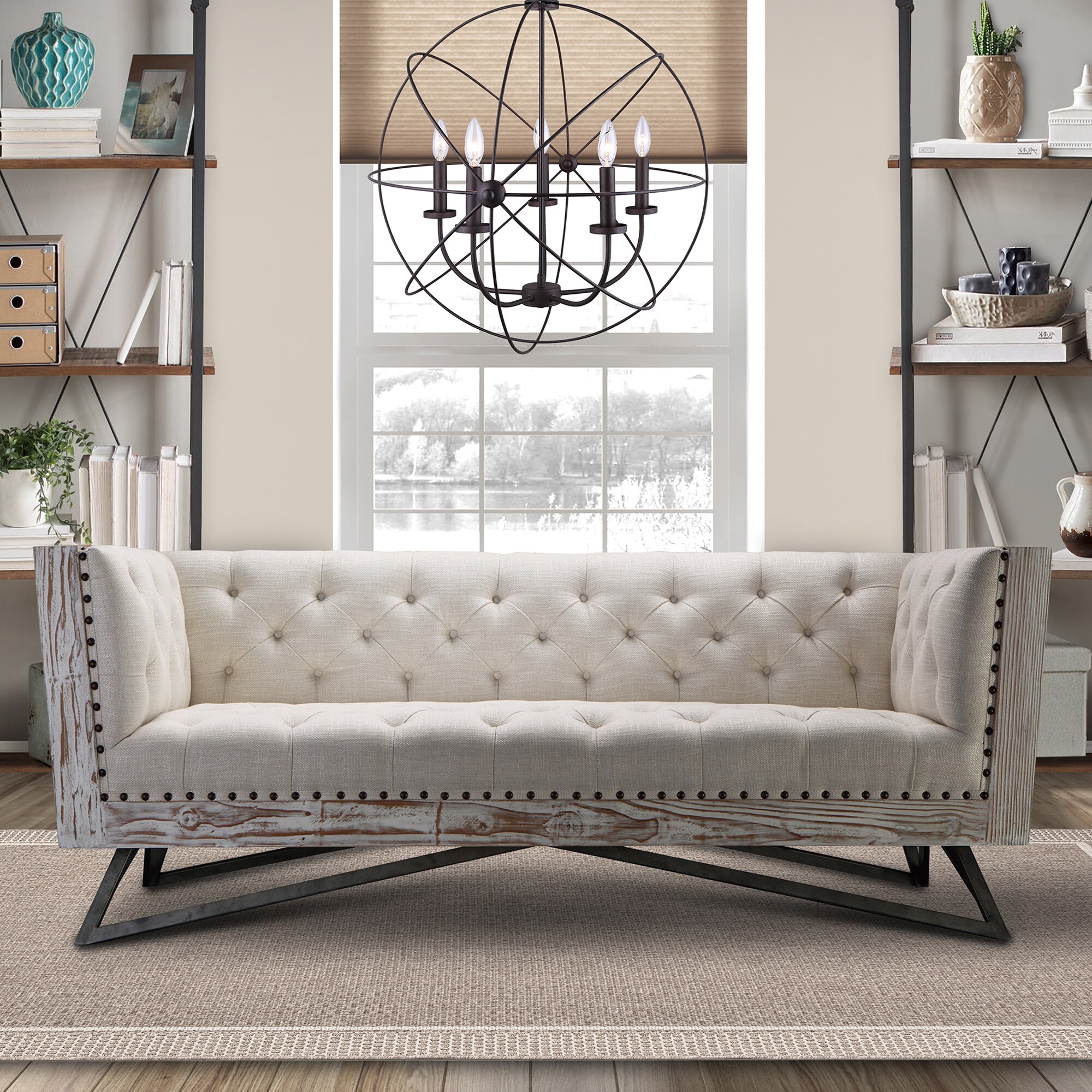 Armen Living LCRE3CR Sofas-Loveseats - View #4
