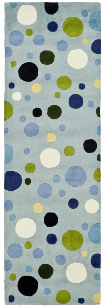 Safavieh SOH753C-212 Soho Balons 2 x 12 (ft) Tufted Wool Blue/Multi Rectangular Indoor Abstract Runner rug