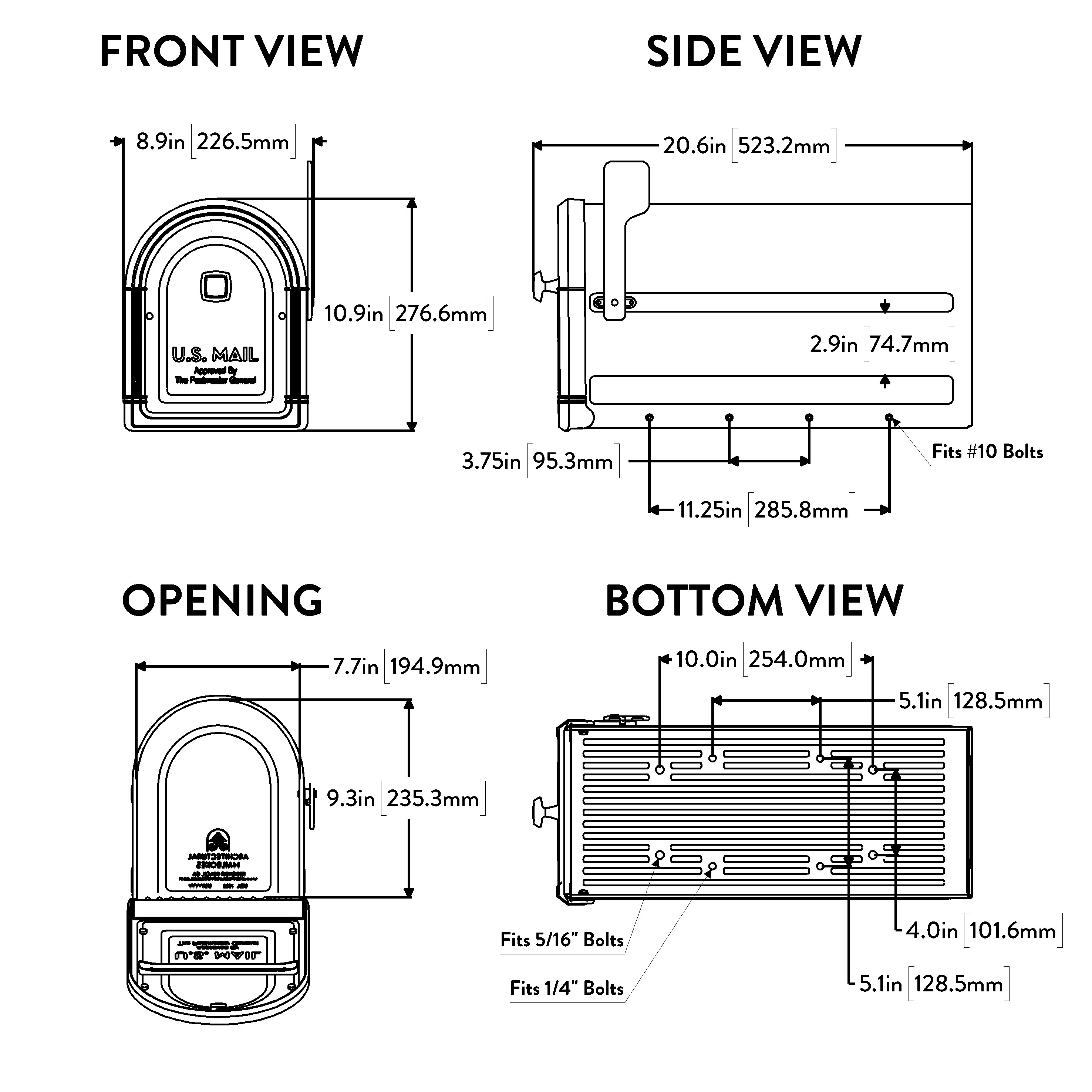 Architectural Mailboxes 7900-5B-R mailboxes - View #5