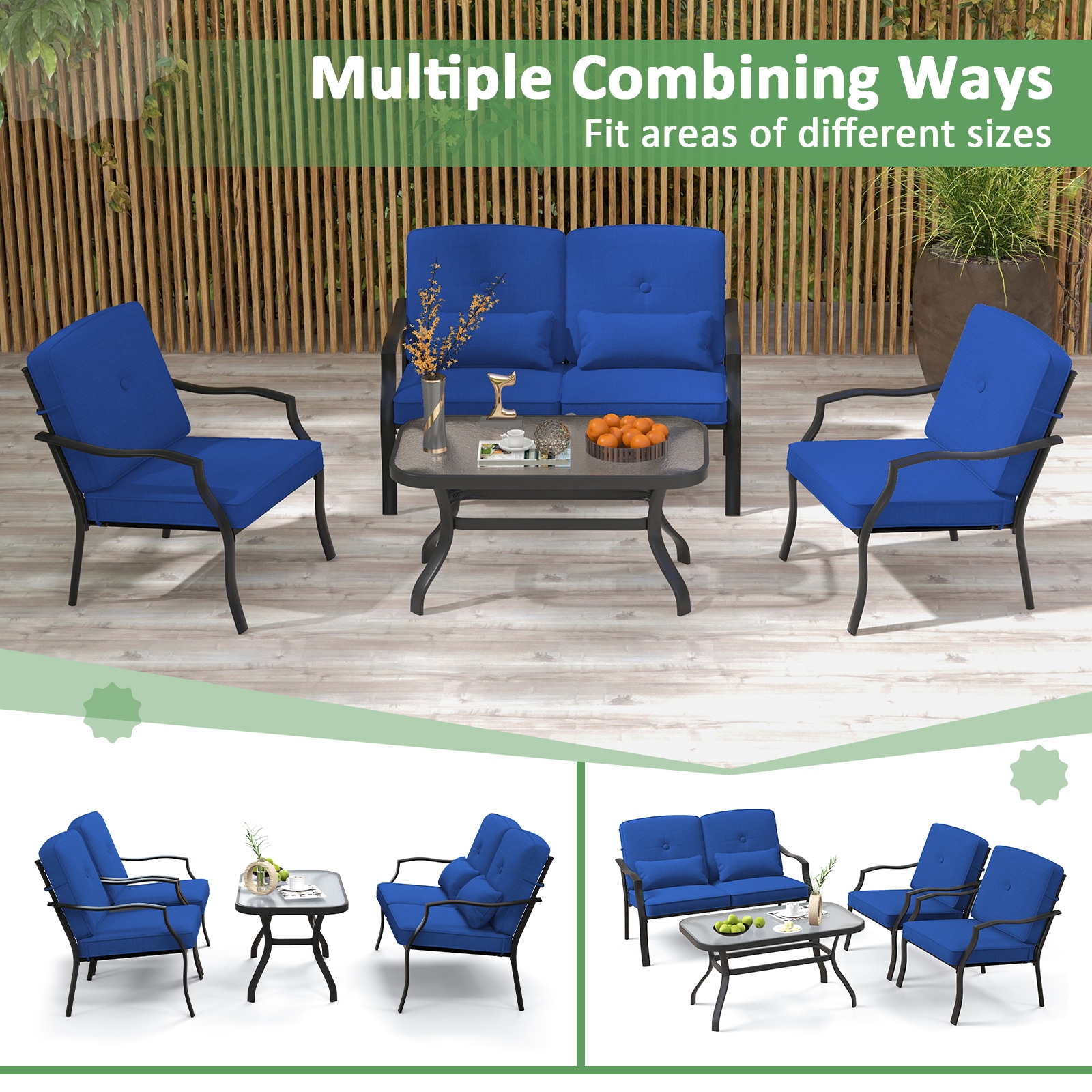 Ayelon 926NYLW4KNP10 Patio-Conversation-Sets - View #5