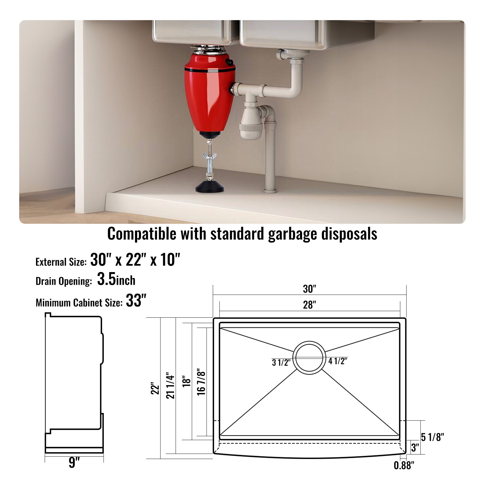 VEVOR SCNSSC30YCYT05344V0 Kitchen-Sinks - View #7