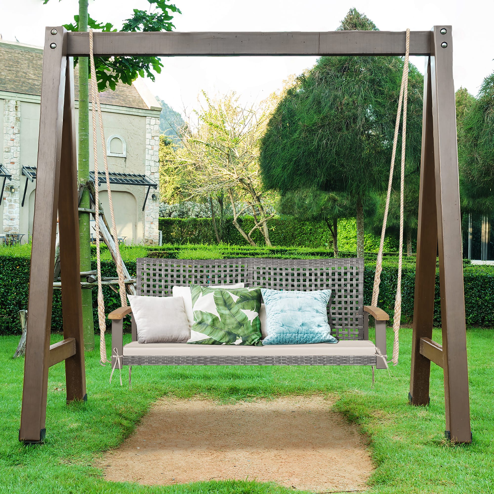 Costway HW69766WH Patio-Chairs - View #7