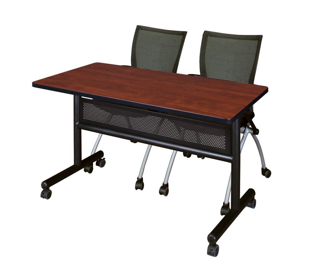Regency MKFTM4824CH09BK Training Red 4-Person Training Table (42-in W x 29-in H)