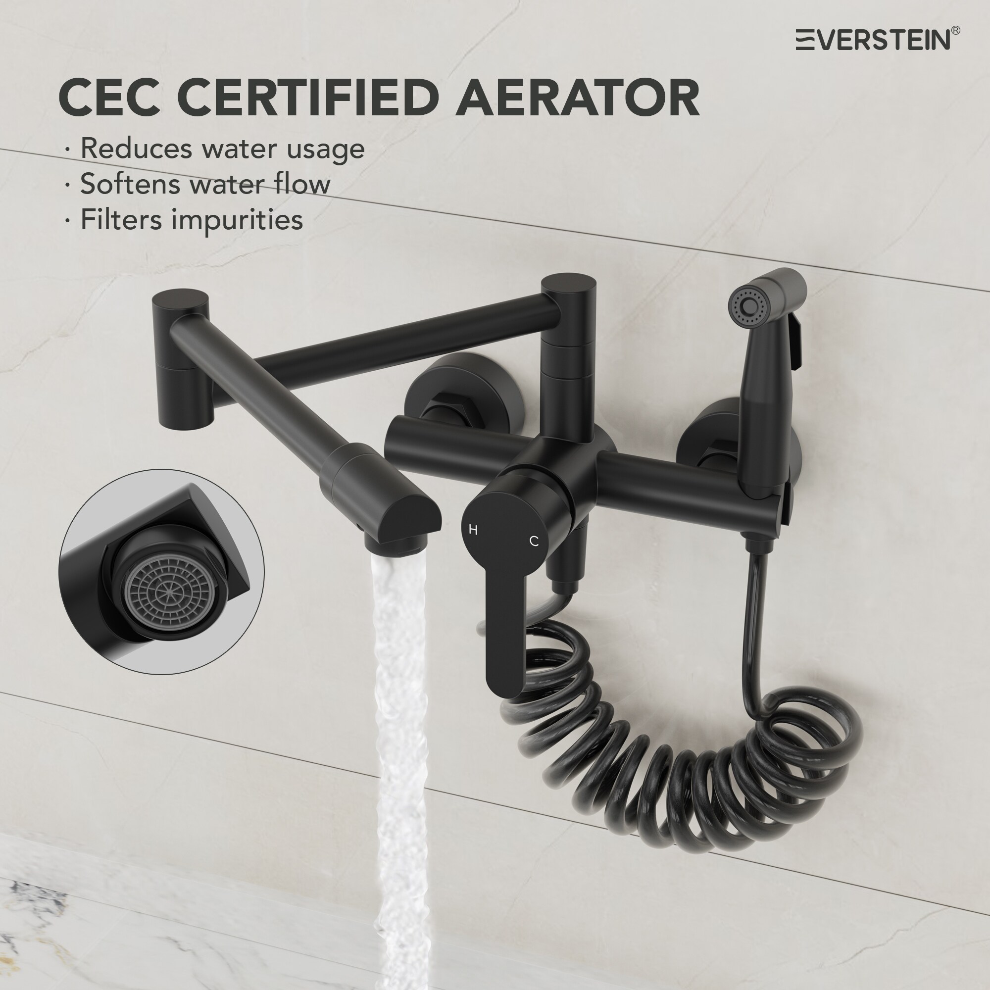 EVERSTEIN Q-904-OTOP Kitchen-Faucets - View #5