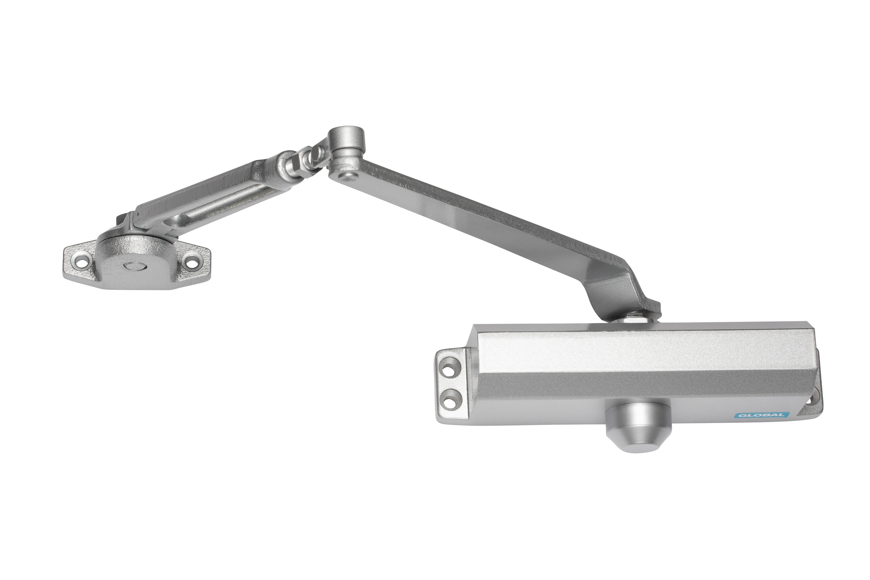 Global Door Controls TC2203-HO-AL Grade 3 Aluminum Commercial Door Closer