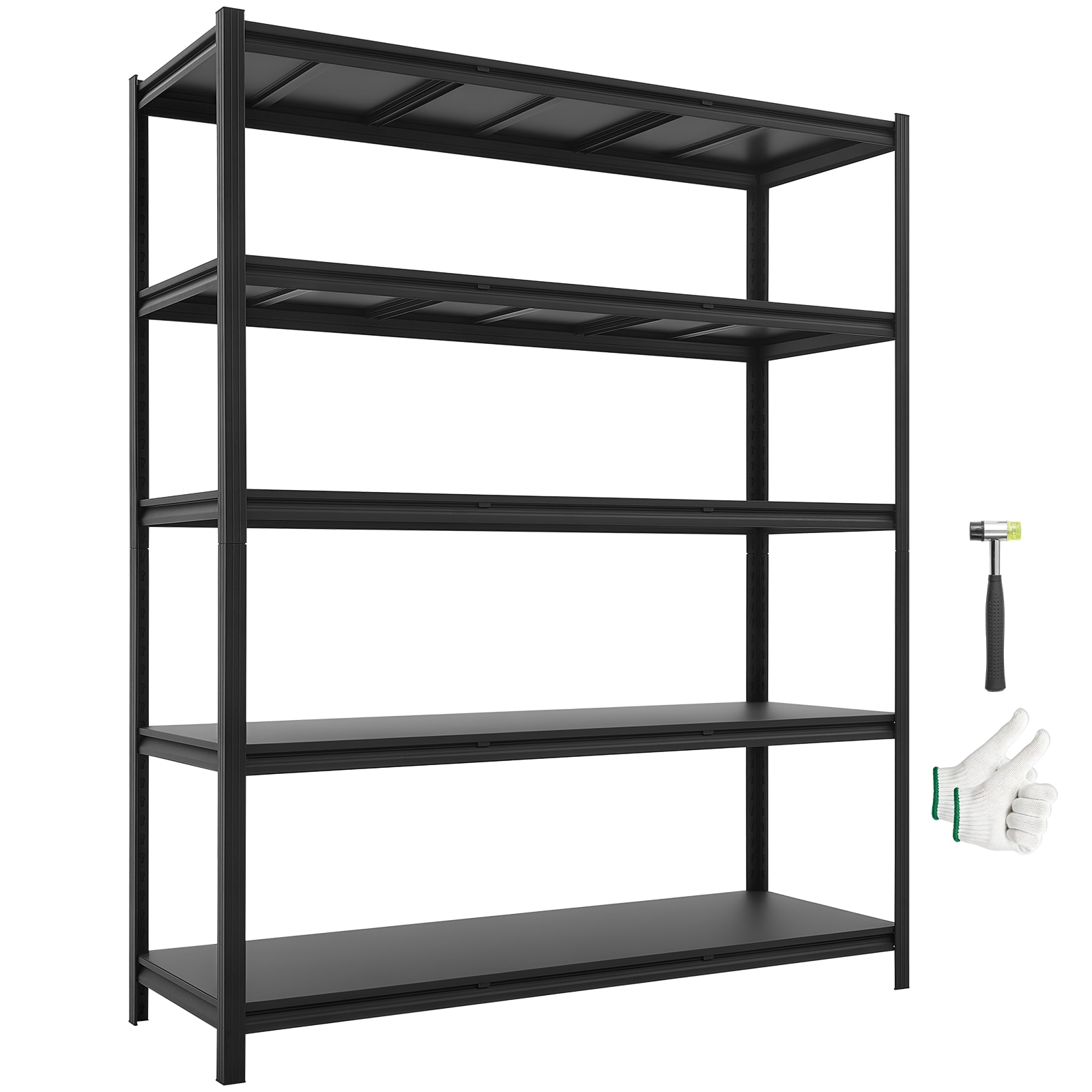 VEVOR 71.38-in L x 54-in W x 20.6-in D Heavy Duty Black Rack beam