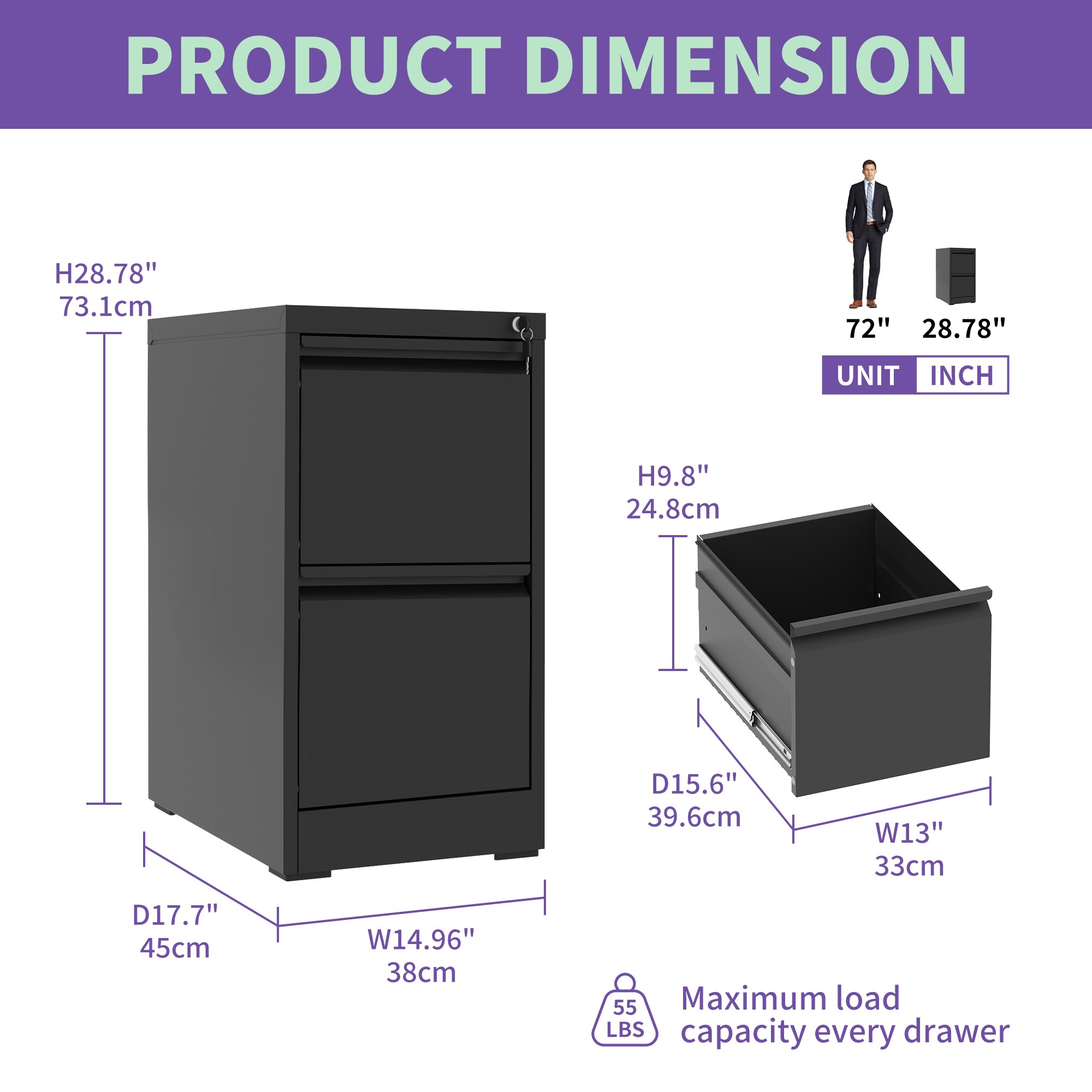 EXTRAUP YHLOS-SL-25-10 Filing-Cabinets - View #4