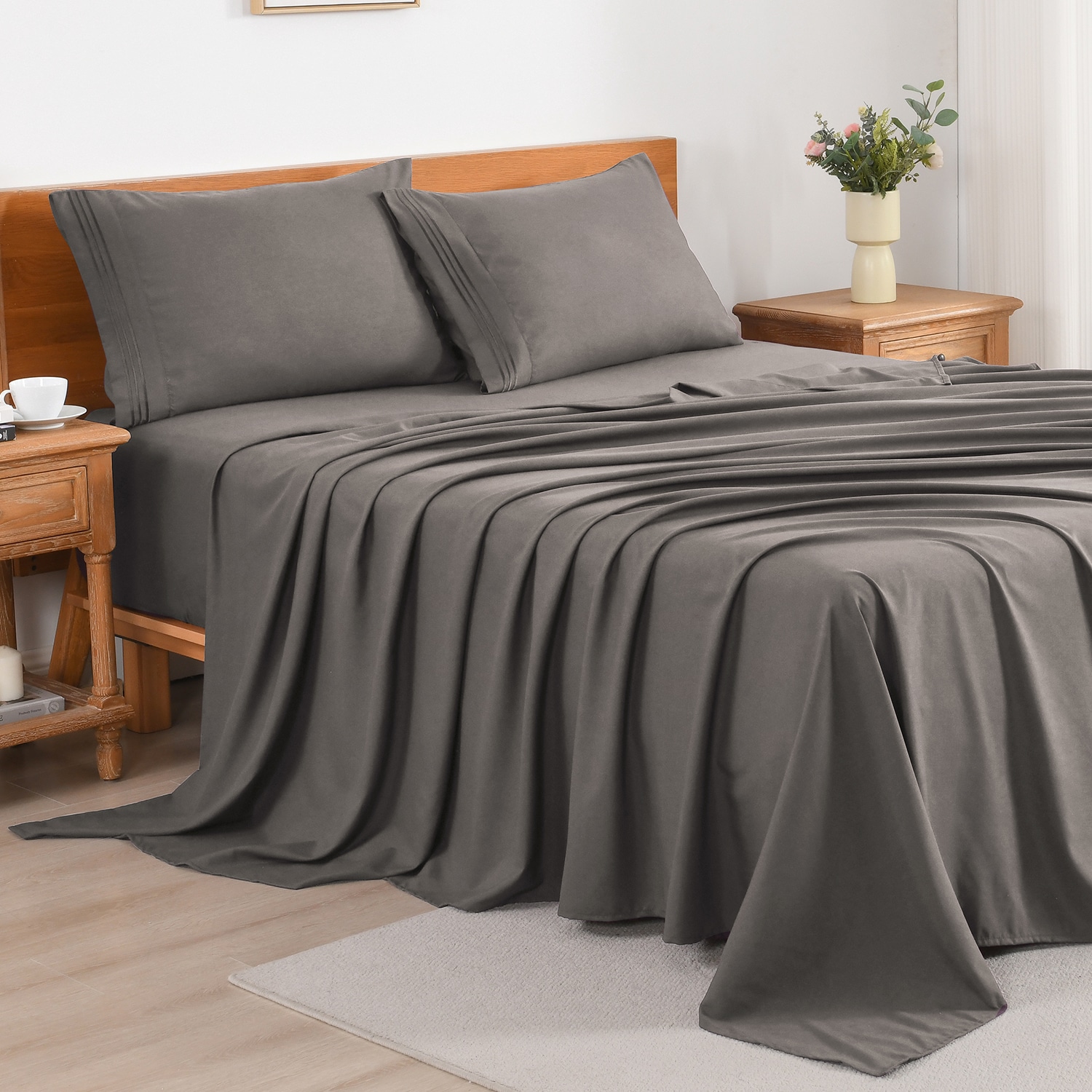 MarCielo S4PCS Q GREY Sheet-Sets - View #2