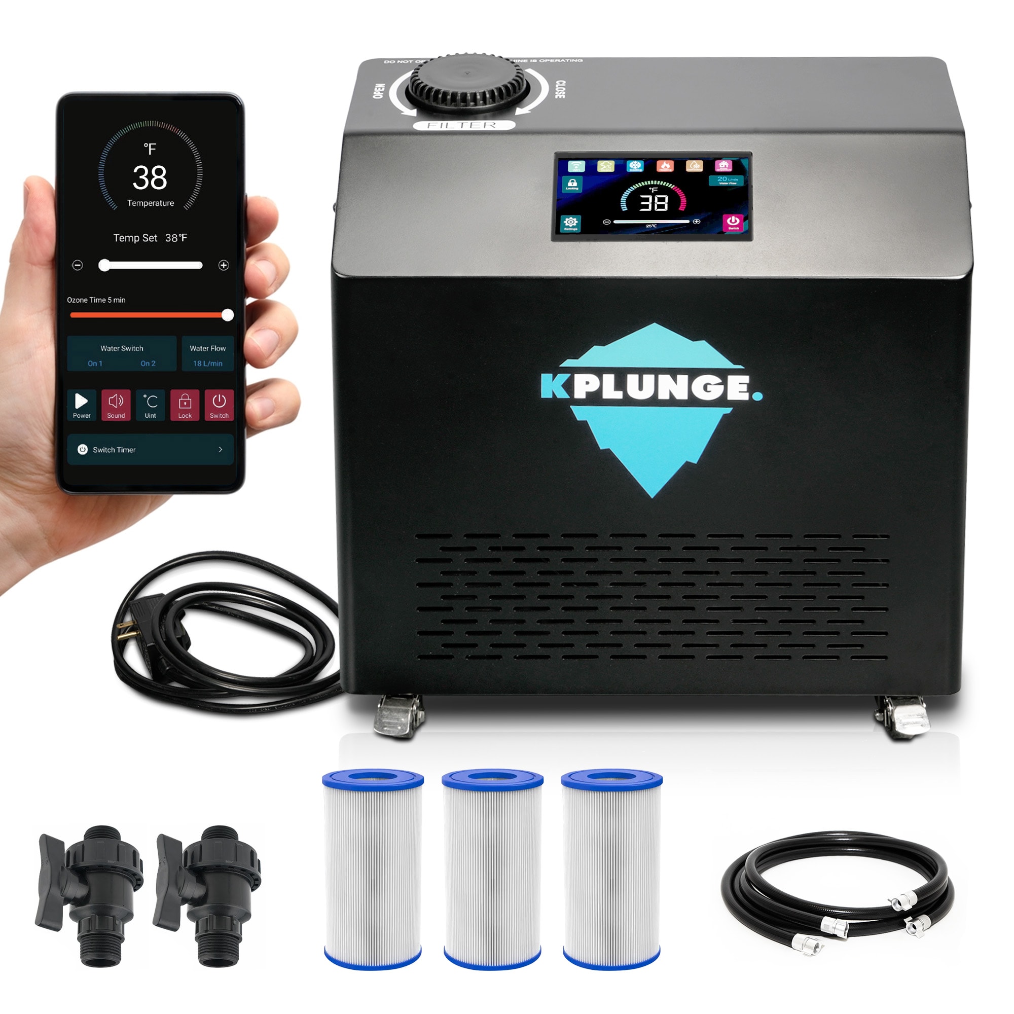 KPLUNGE CP-CHILL1HP Black Water cooler