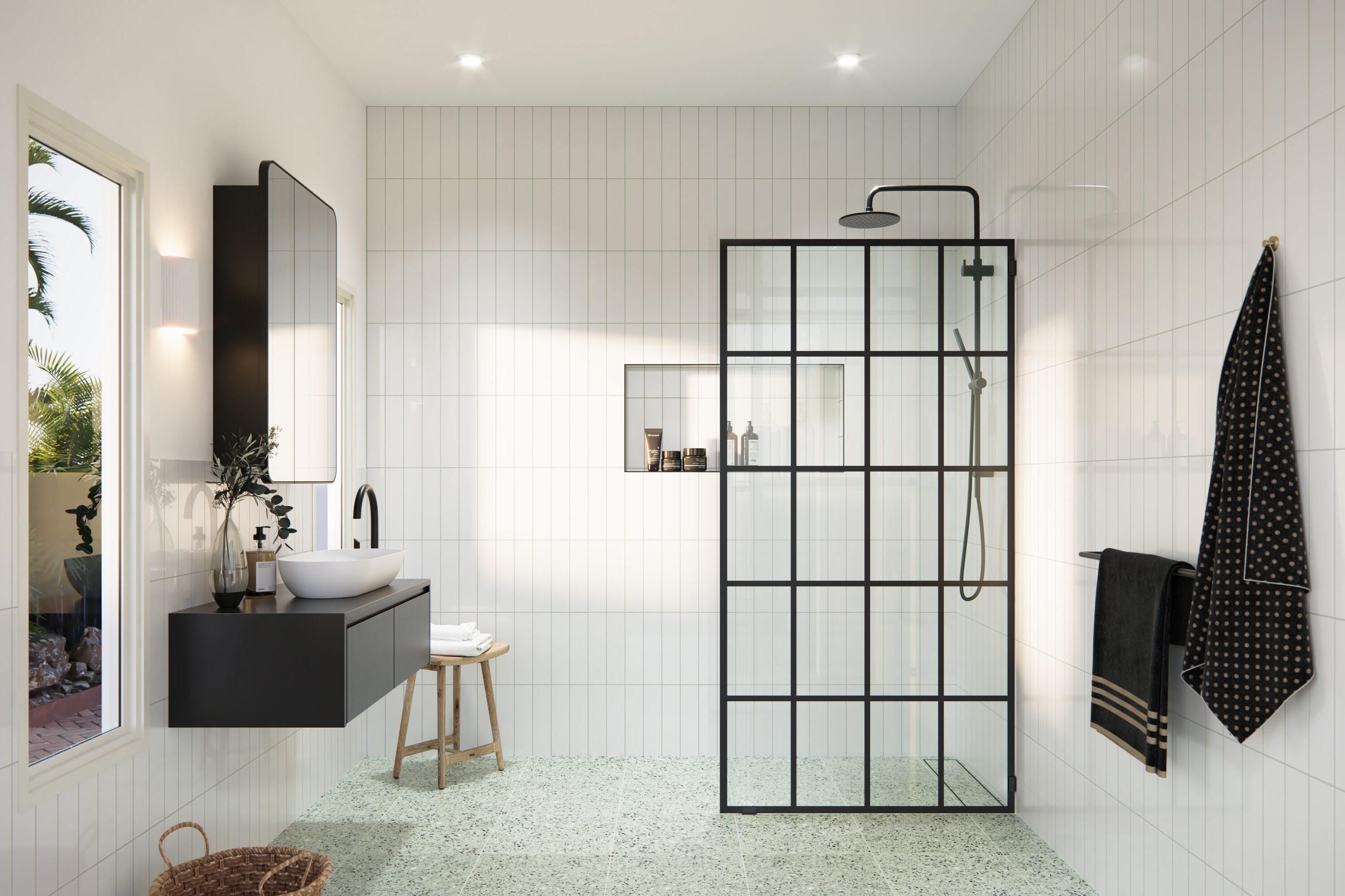 Glass Warehouse GW-FSS-40-MB Shower-Doors - View #3