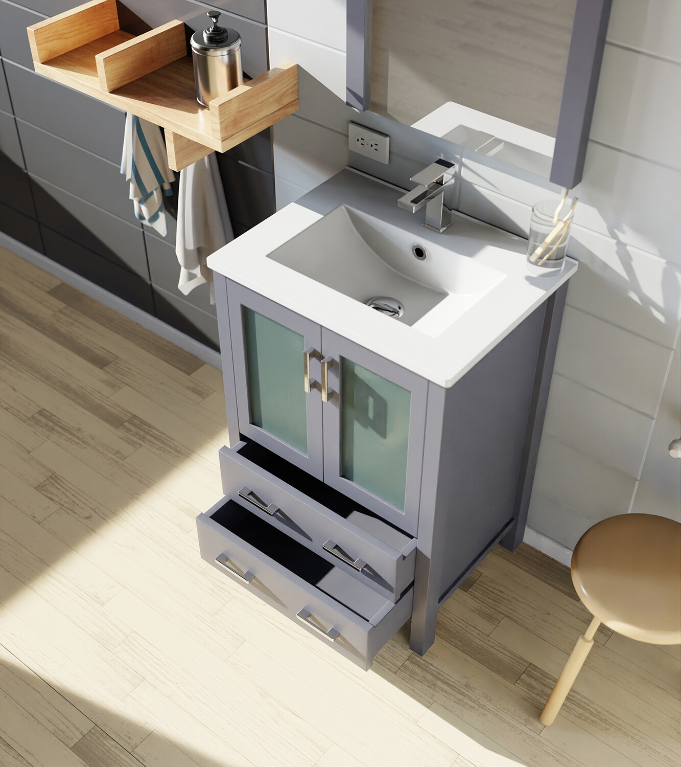 Lexora LV341824SBESM22F Bath-Vanity-Combo - View #16