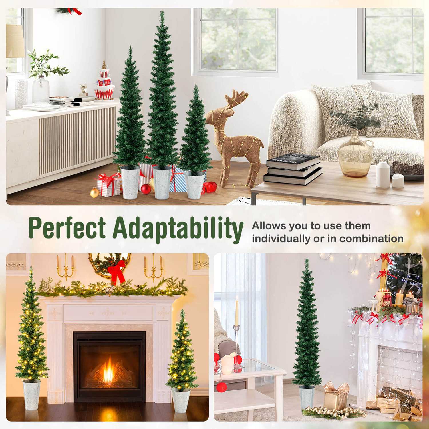 Costway CSHY002905 Artificial-Christmas-Trees - View #8