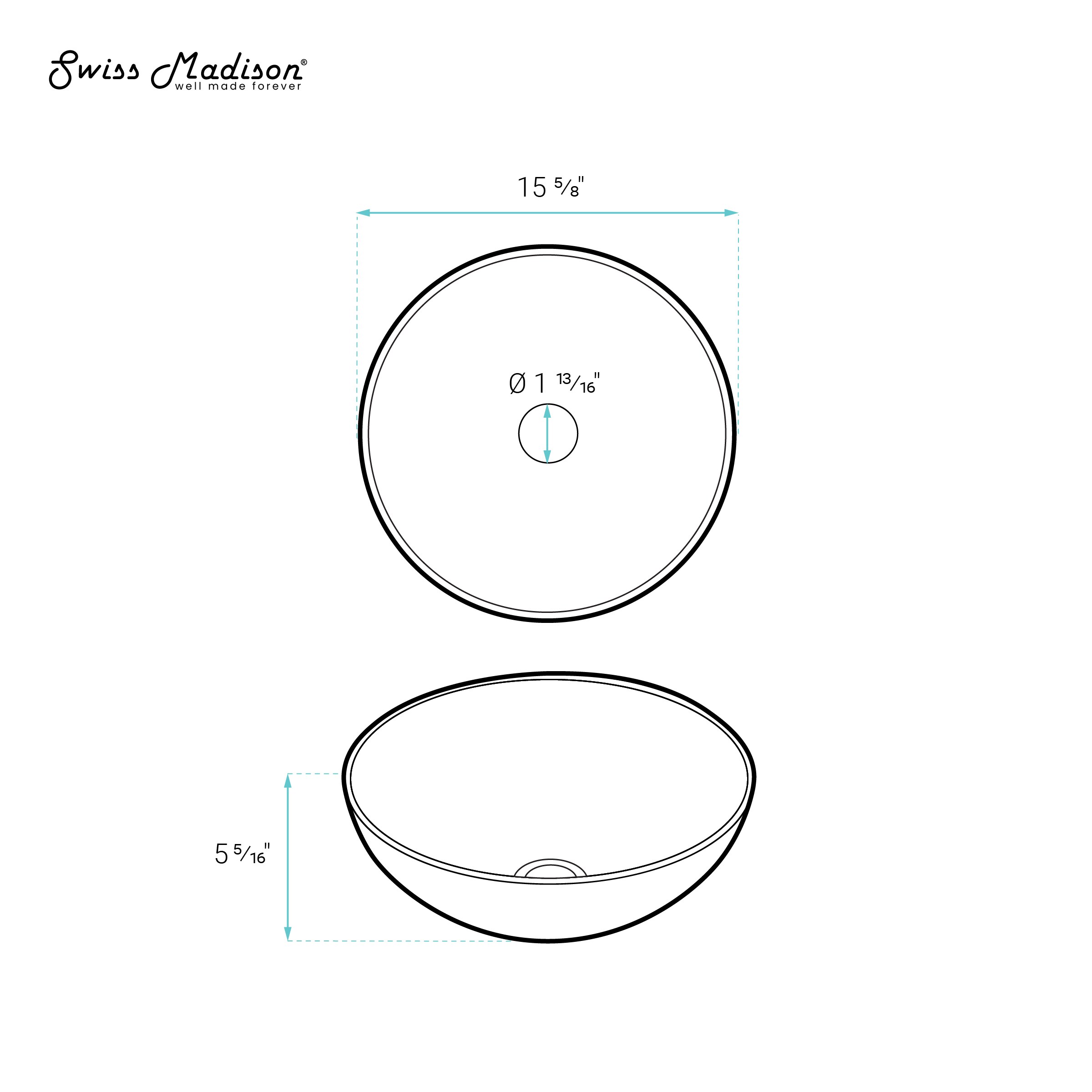 Swiss Madison SM-25-VSCHX07RD Bath-Sink - View #7