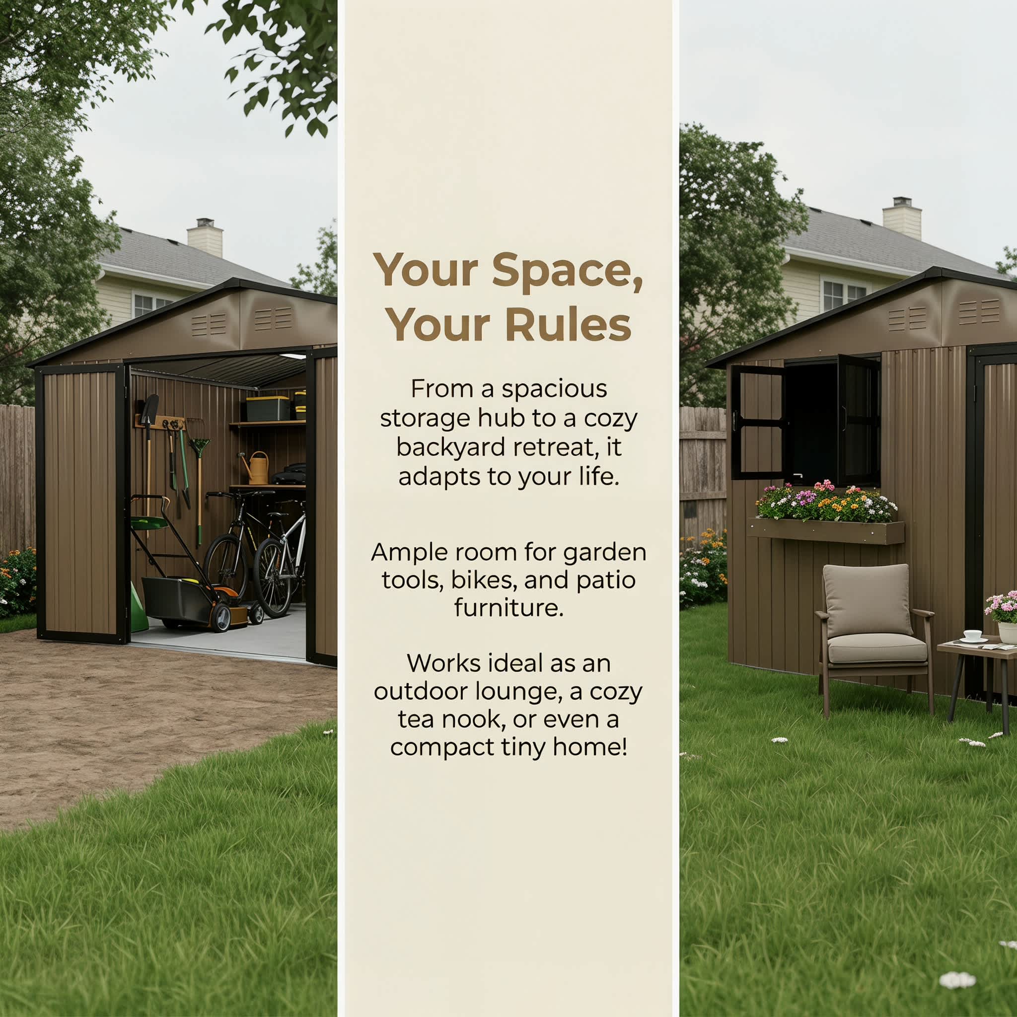 Ama Pear S-OSS-19 Metal-Storage-Buildings-Sheds - View #8