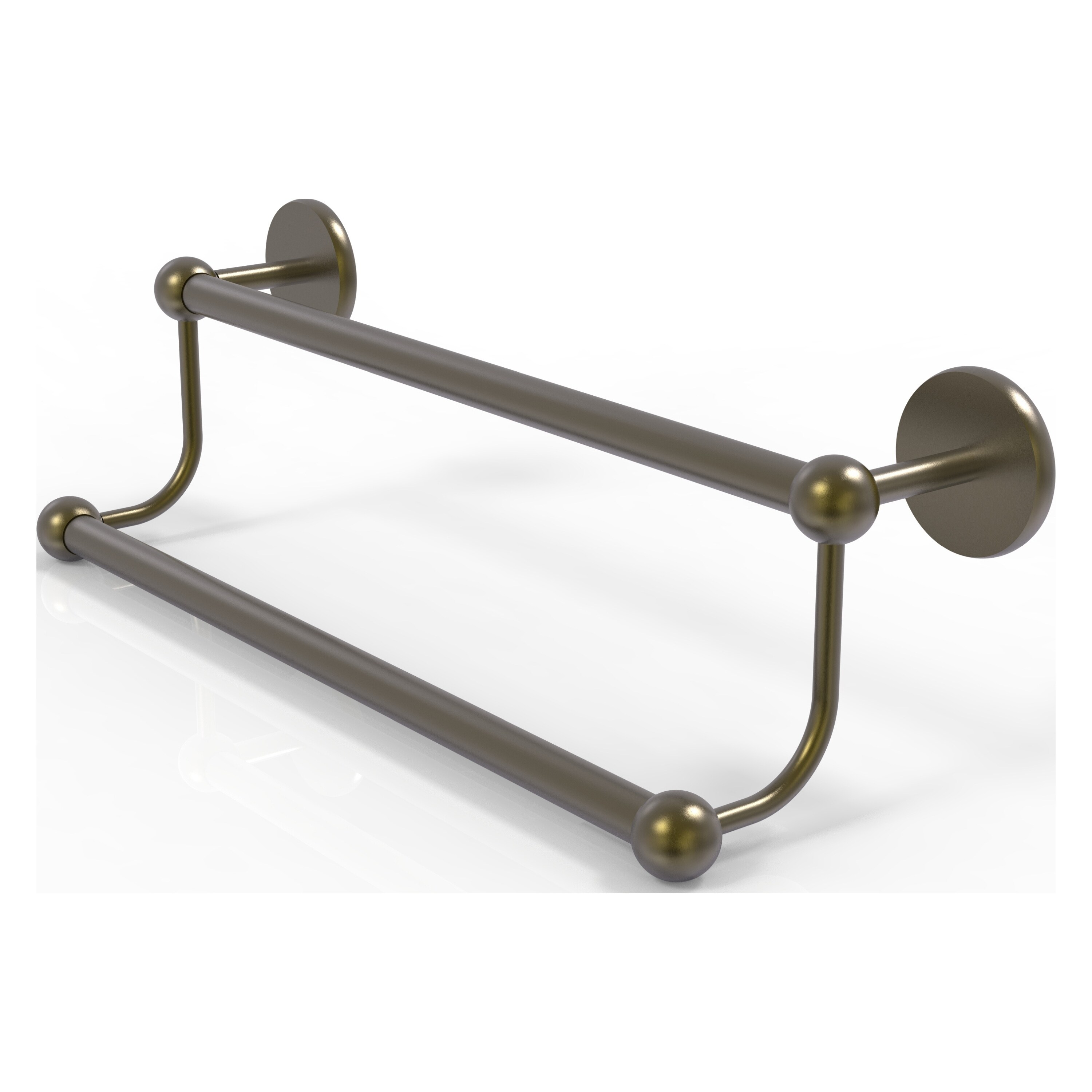 Allied Brass P1072/36-ABR Prestige Skyline 36-in double Antique Brass Wall mount Double Towel Bar