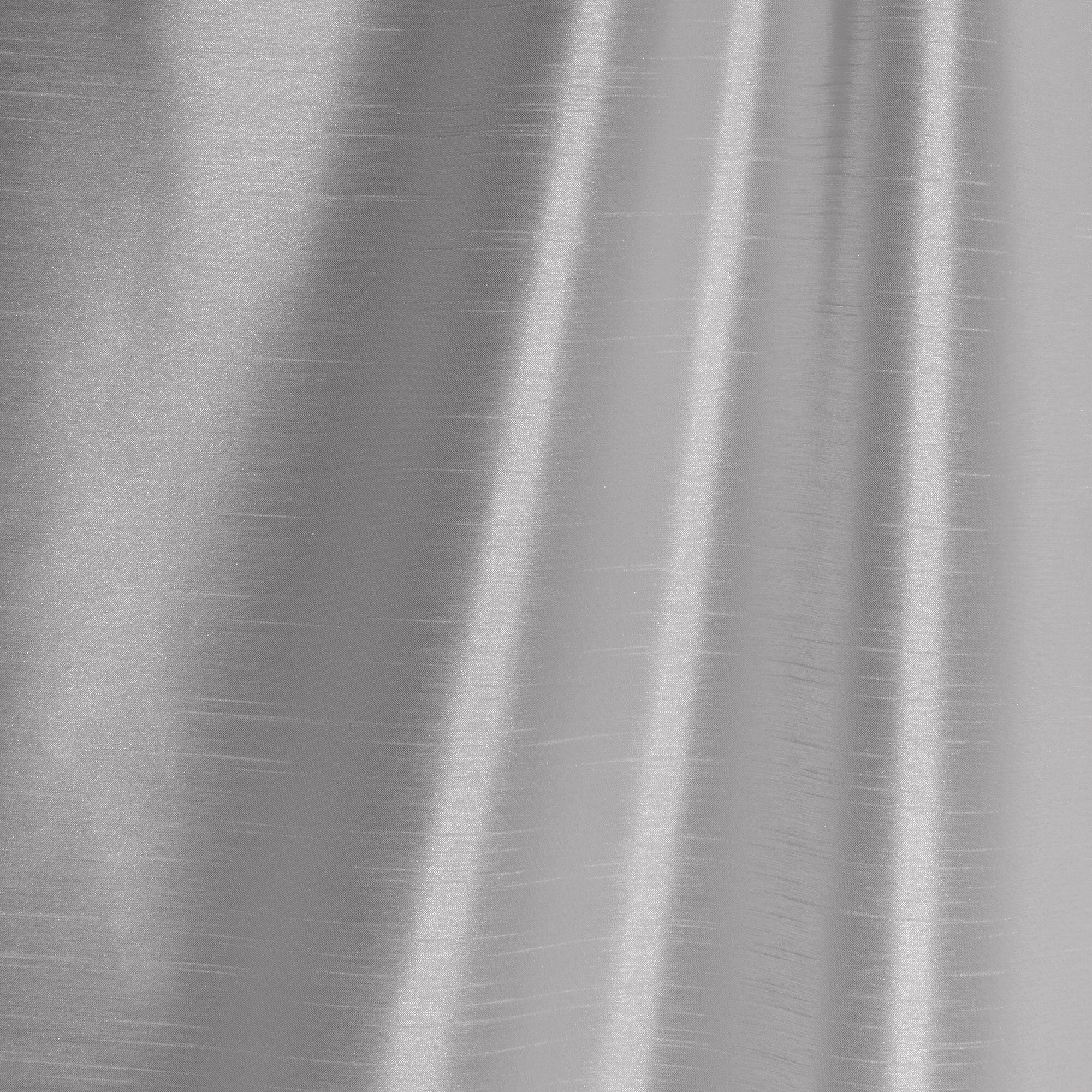 Gray Faux Silk Blackout Pleated Curtain Panel 52" x 108"