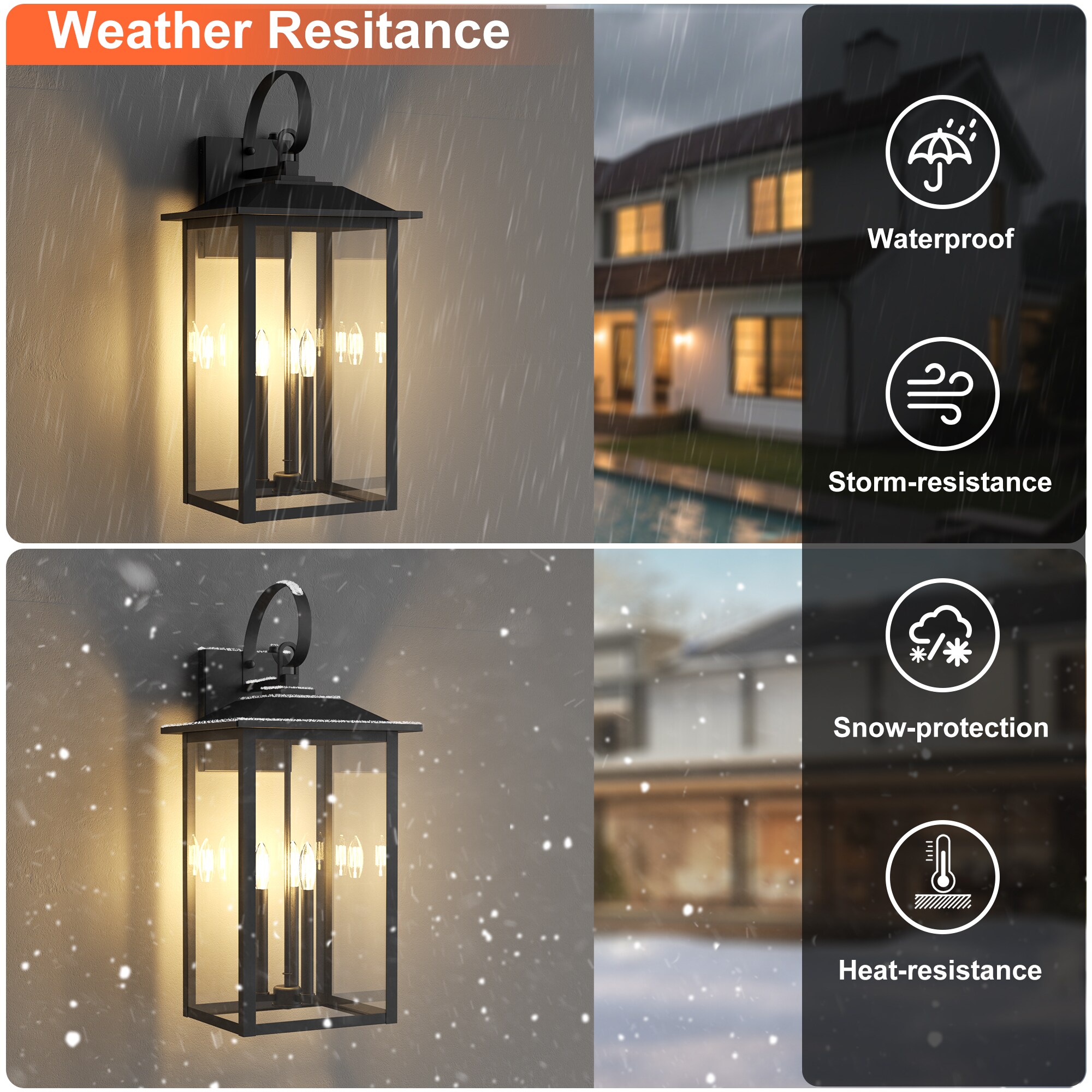 Maxax 7077-3BK Outdoor-Wall-Lighting - View #4