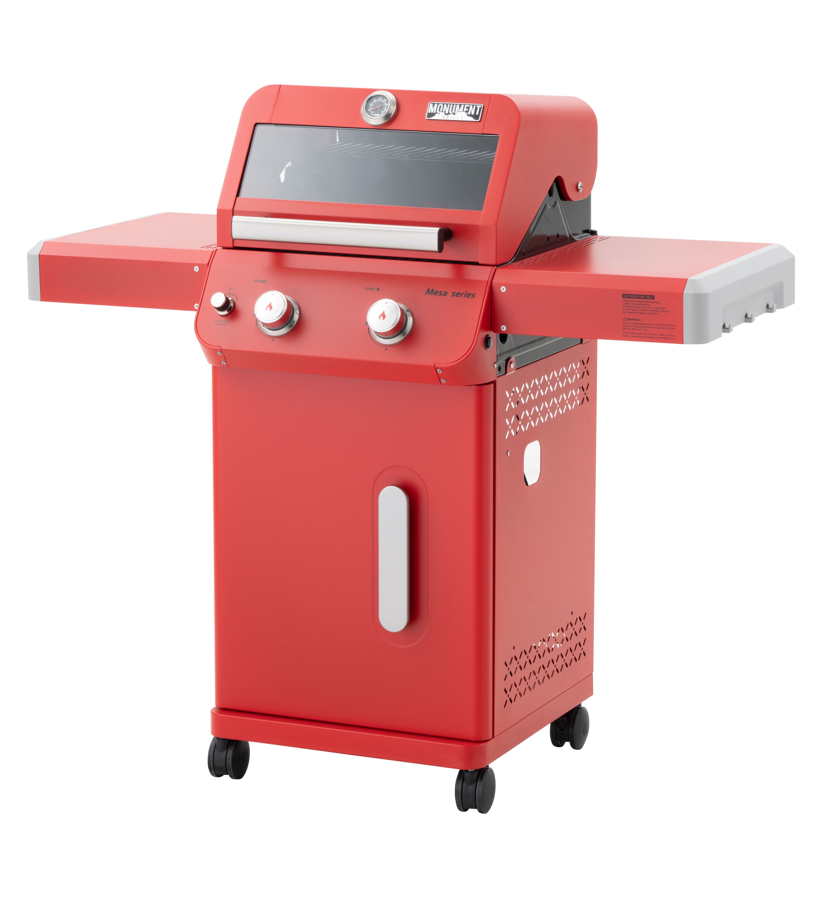 Monument Mesa Red 2-Burner Liquid Propane Gas Grill M200R Sansujyuku sansujyuku.com