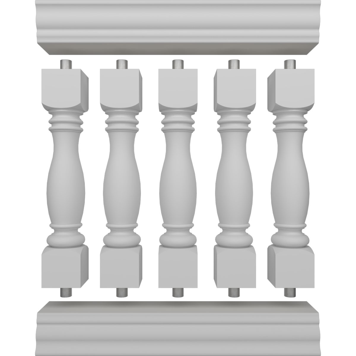 Ekena Millwork BALK42X036EMA railings - View #5