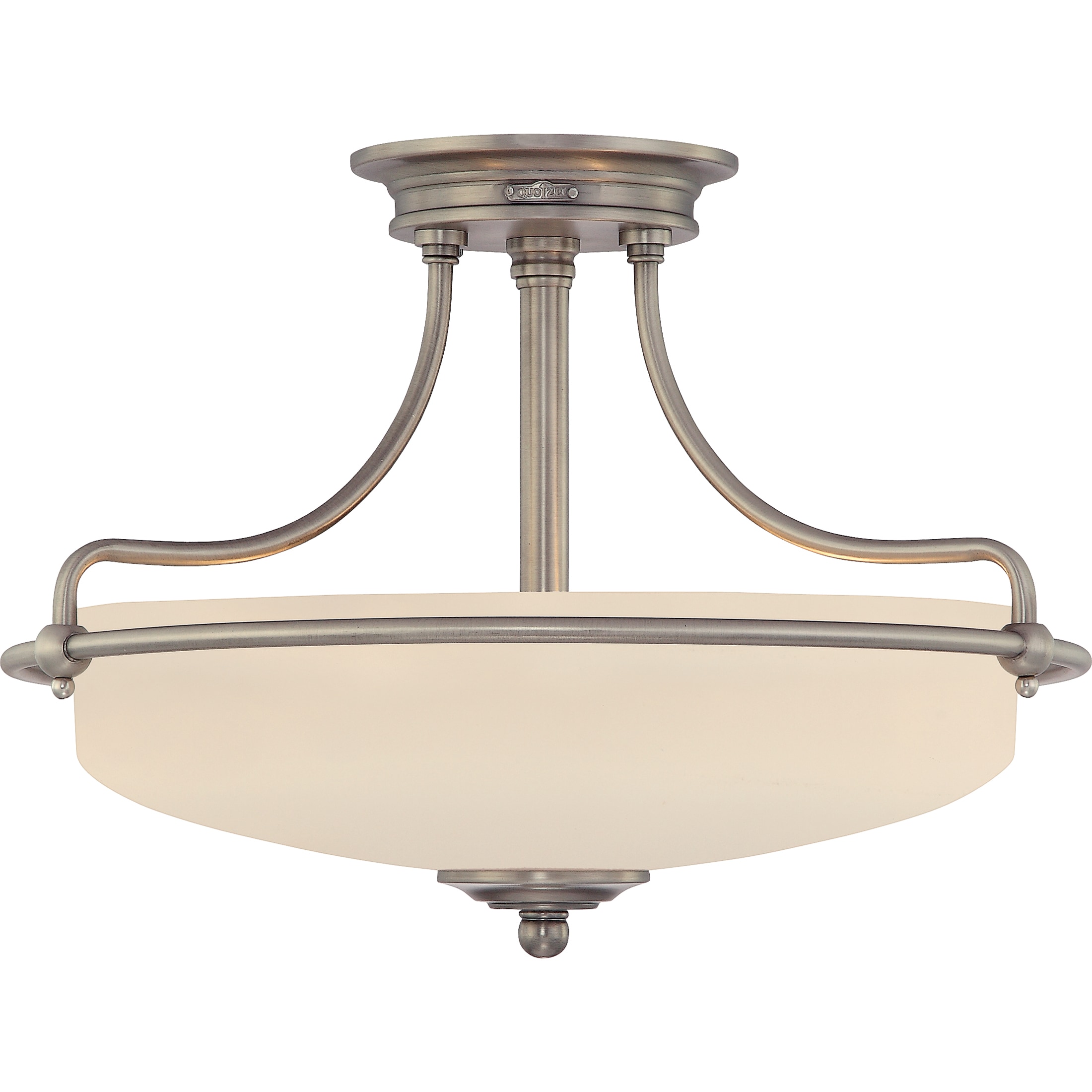 Quoizel GF1717AN Griffin 3-Light 17-in Antique Nickel Semi mount light