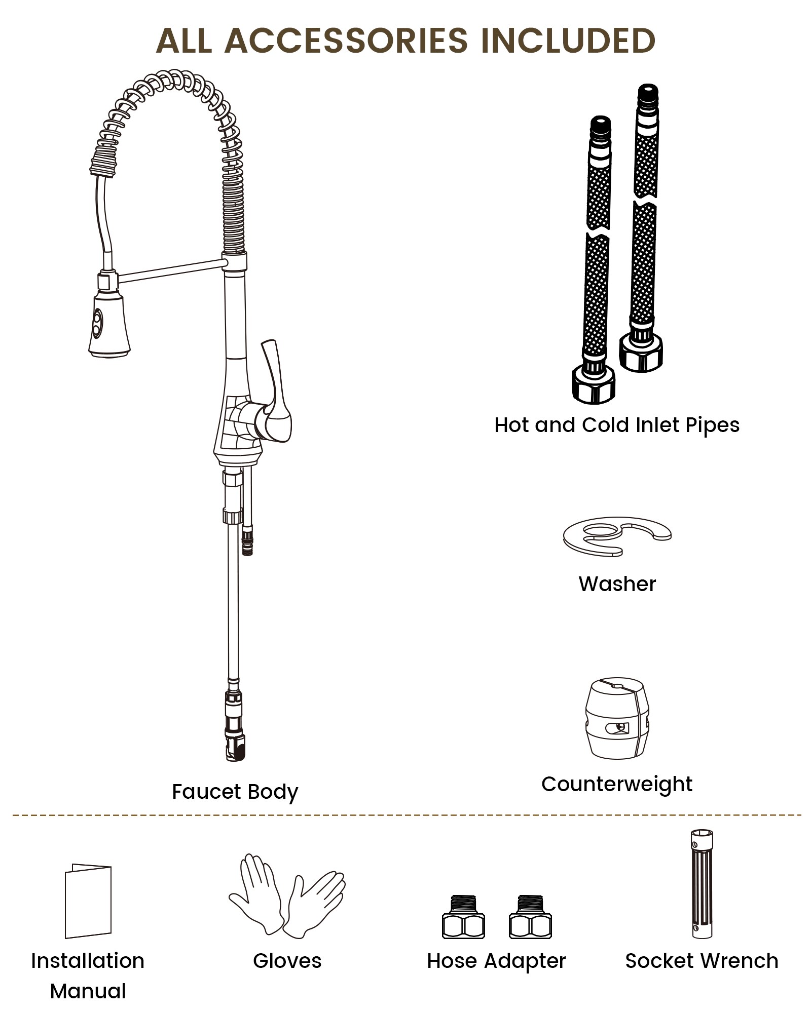 YAWWALK Y12W99K-BG Kitchen-Faucets - View #10