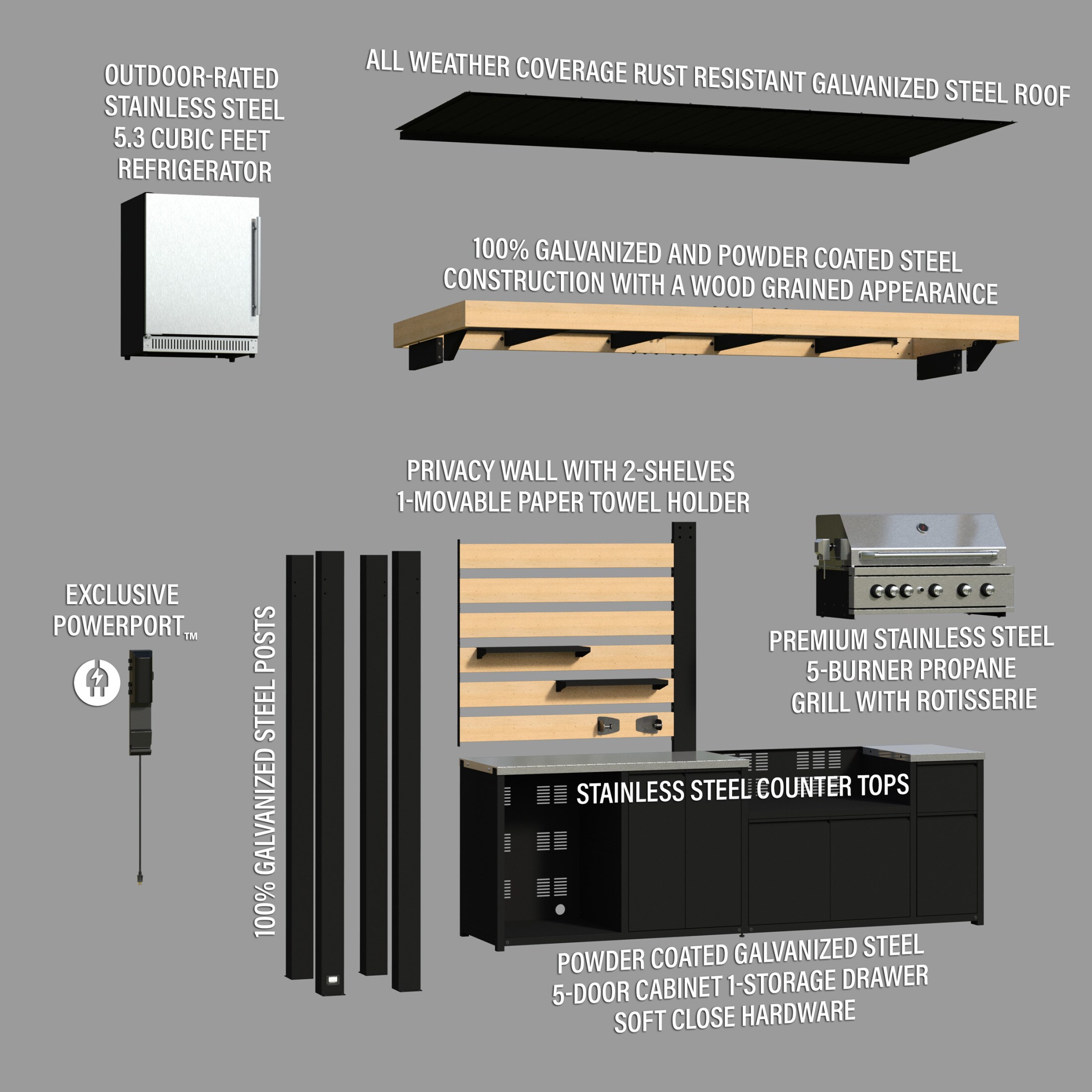 Backyard Discovery 2304079COM Modular-Outdoor-Kitchens - View #20