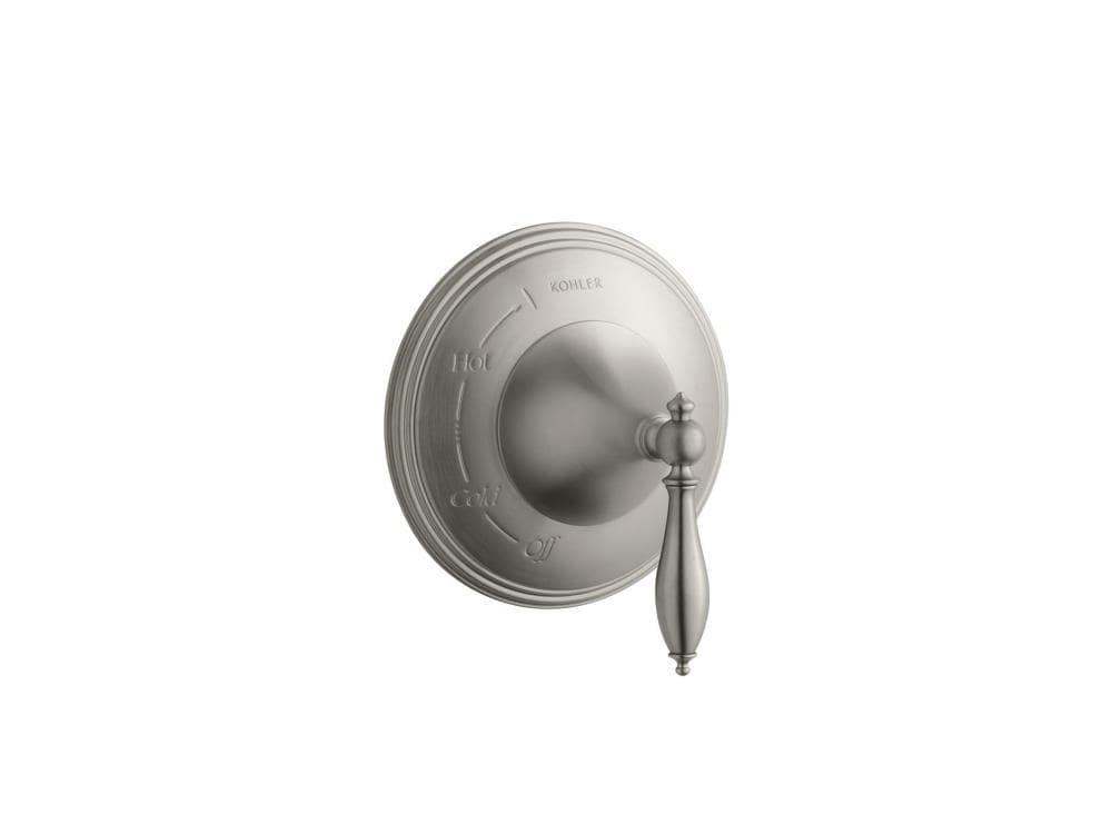 Kohler Vibrant Brushed Nickel Lever Shower Handle At Lowes.com