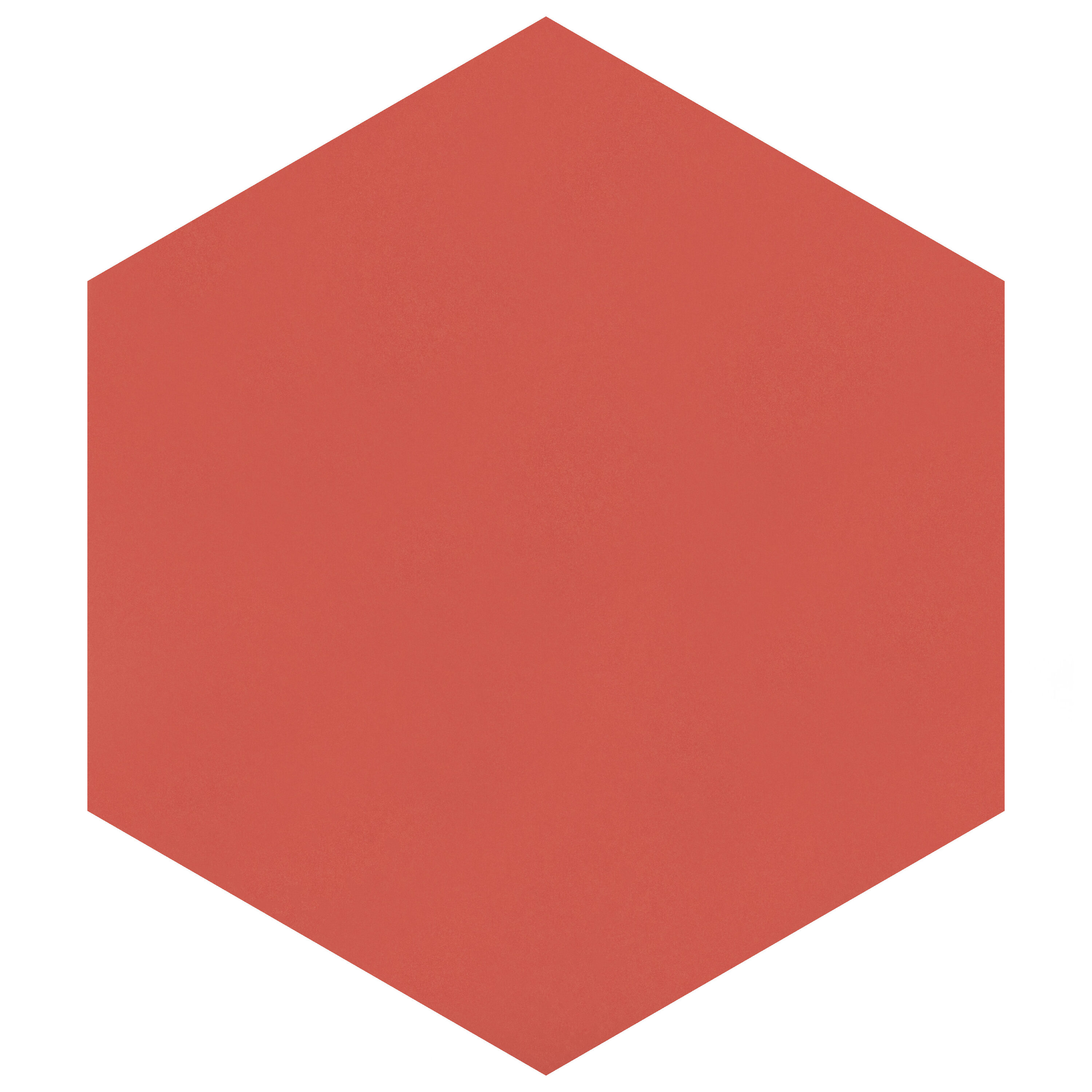 Affinity Tile FCD10RDTX Textile Basic Hex Red 9-in x 10-in Satin Porcelain Hexagon Standard Floor and Wall Tile ( 11.5-sq ft Carton