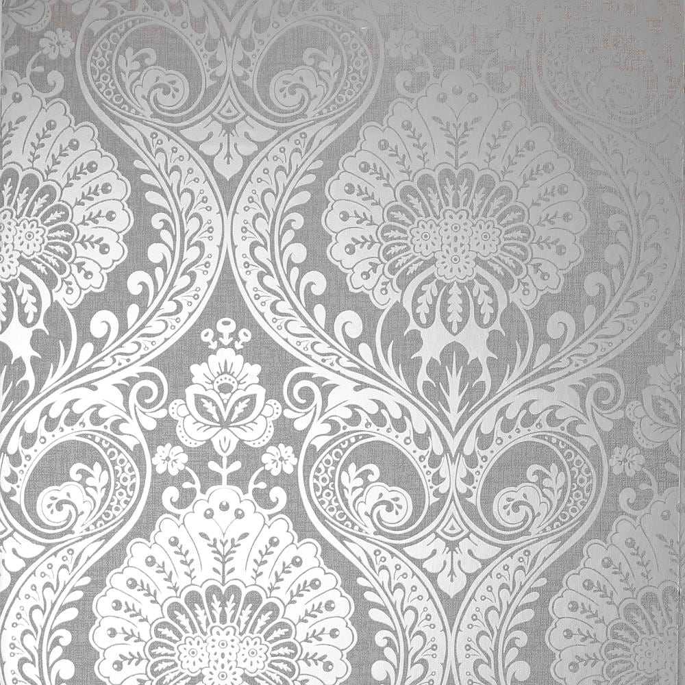 Advantage Piers Texture Damask Wallpaper  Teal 283425061  RONA