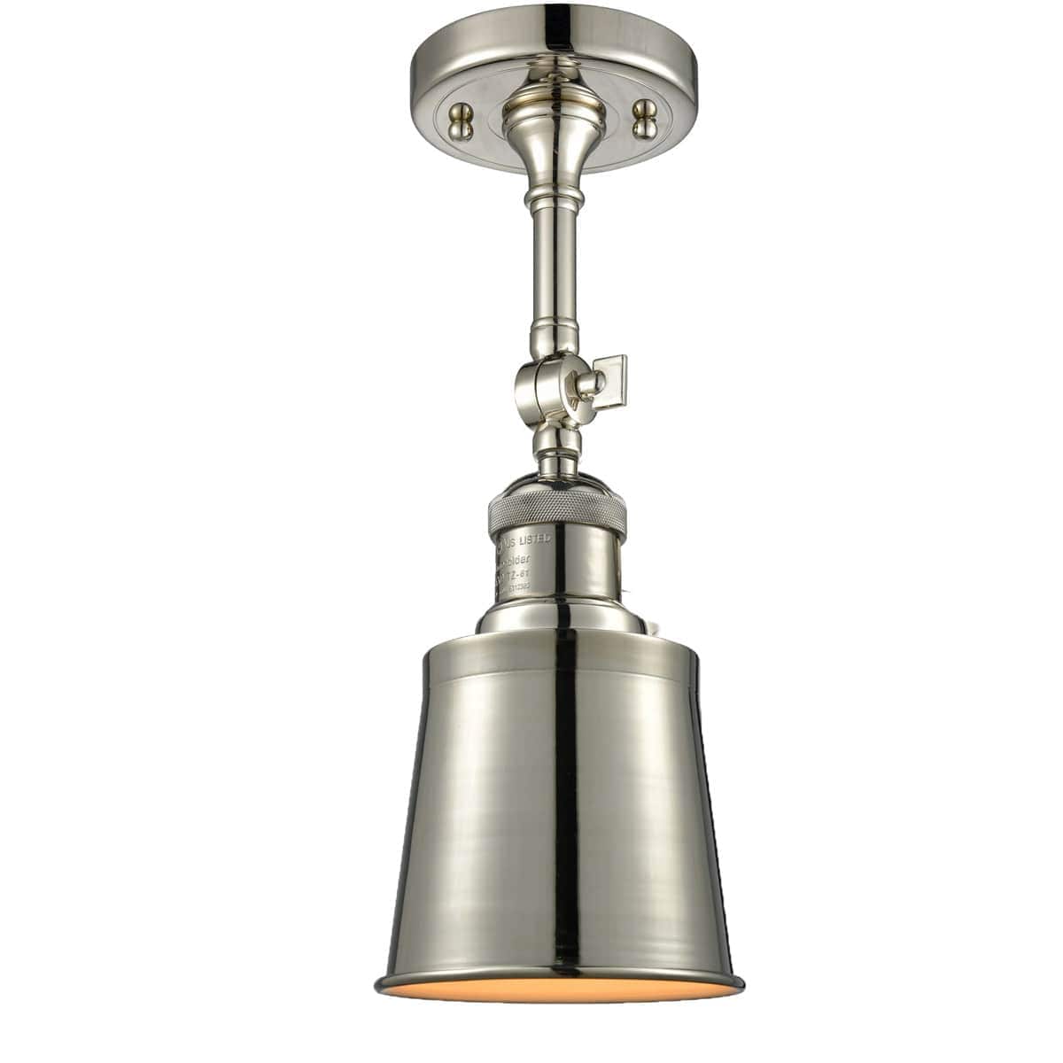 Innovations Lighting 1743067 201F-PN-M9-PN Franklin Restoration Addison Semi-Flush Mount