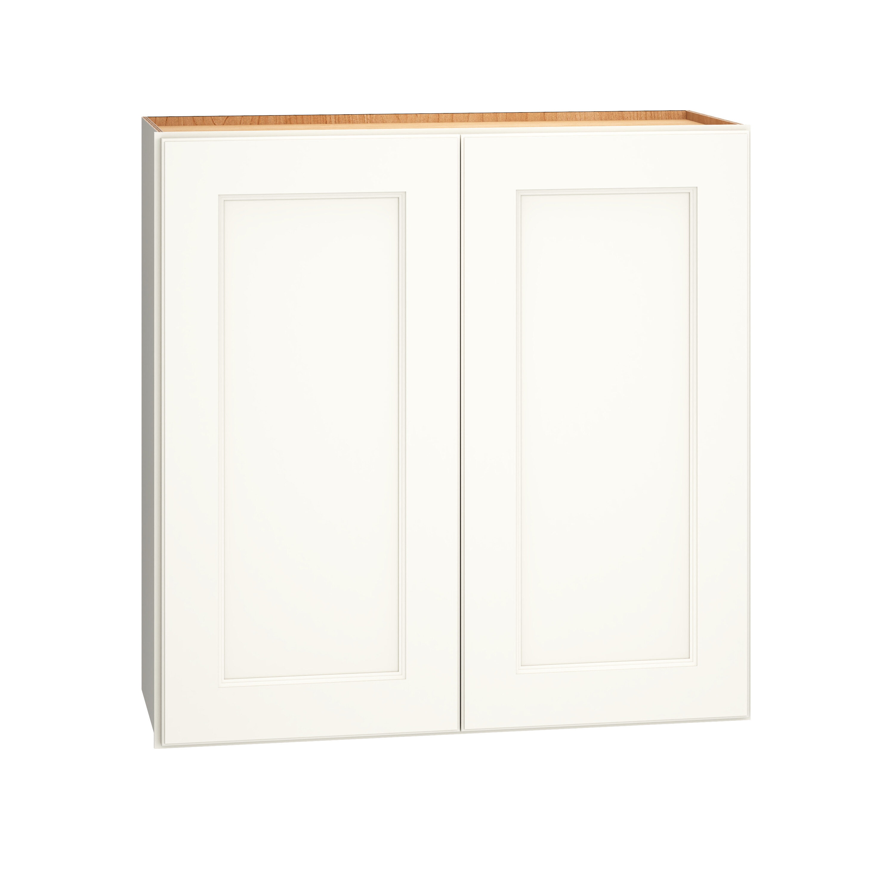 Diamond Express Macaulay 30-in W x 24-in H x 12-in D White Wall Fully Assembled Plywood Cabinet (Recessed Panel Square Door Style)