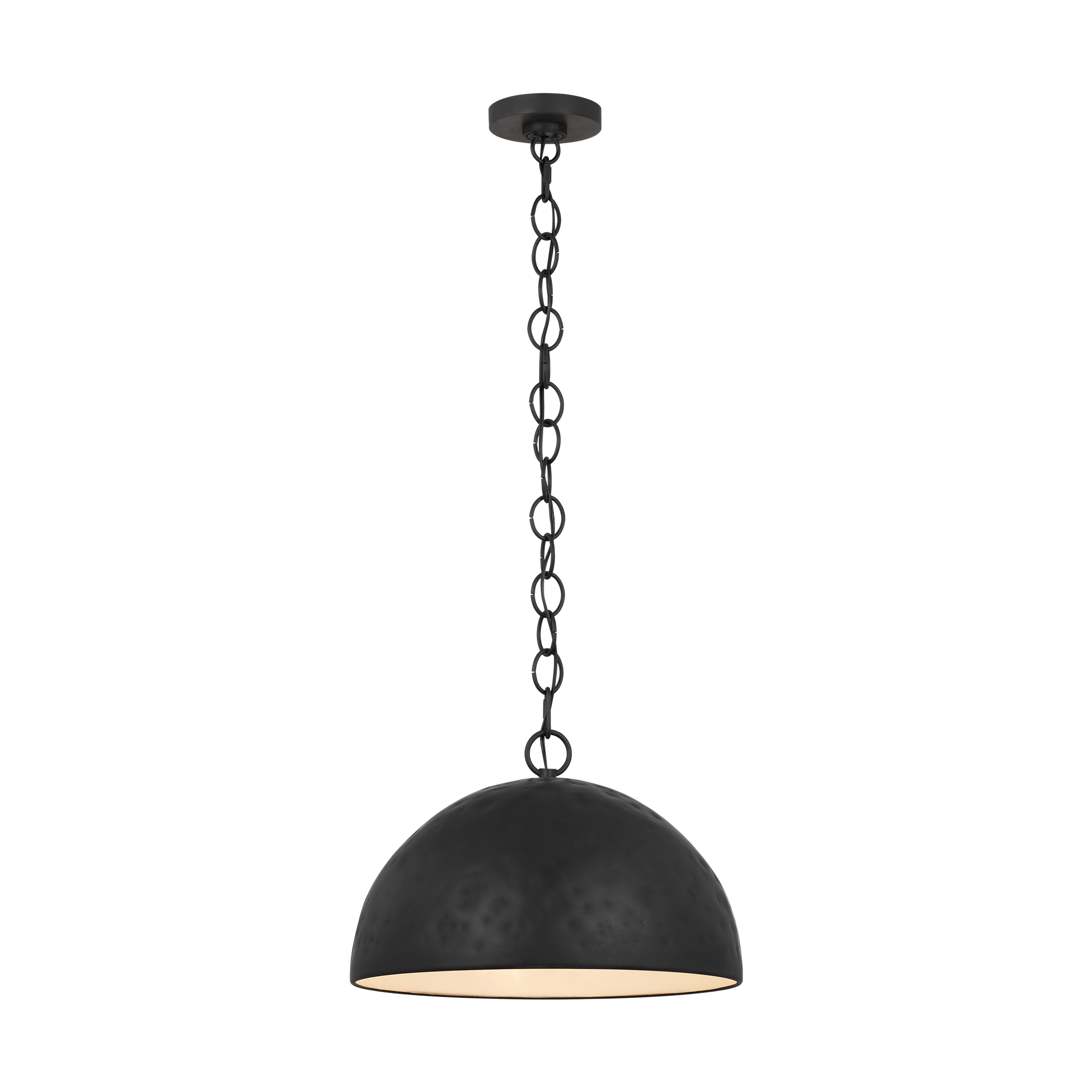 ED by Ellen DeGeneres EP1251AI Whare 1 -Light Aged Iron Modern/contemporary Dome Large Hanging Pendant light