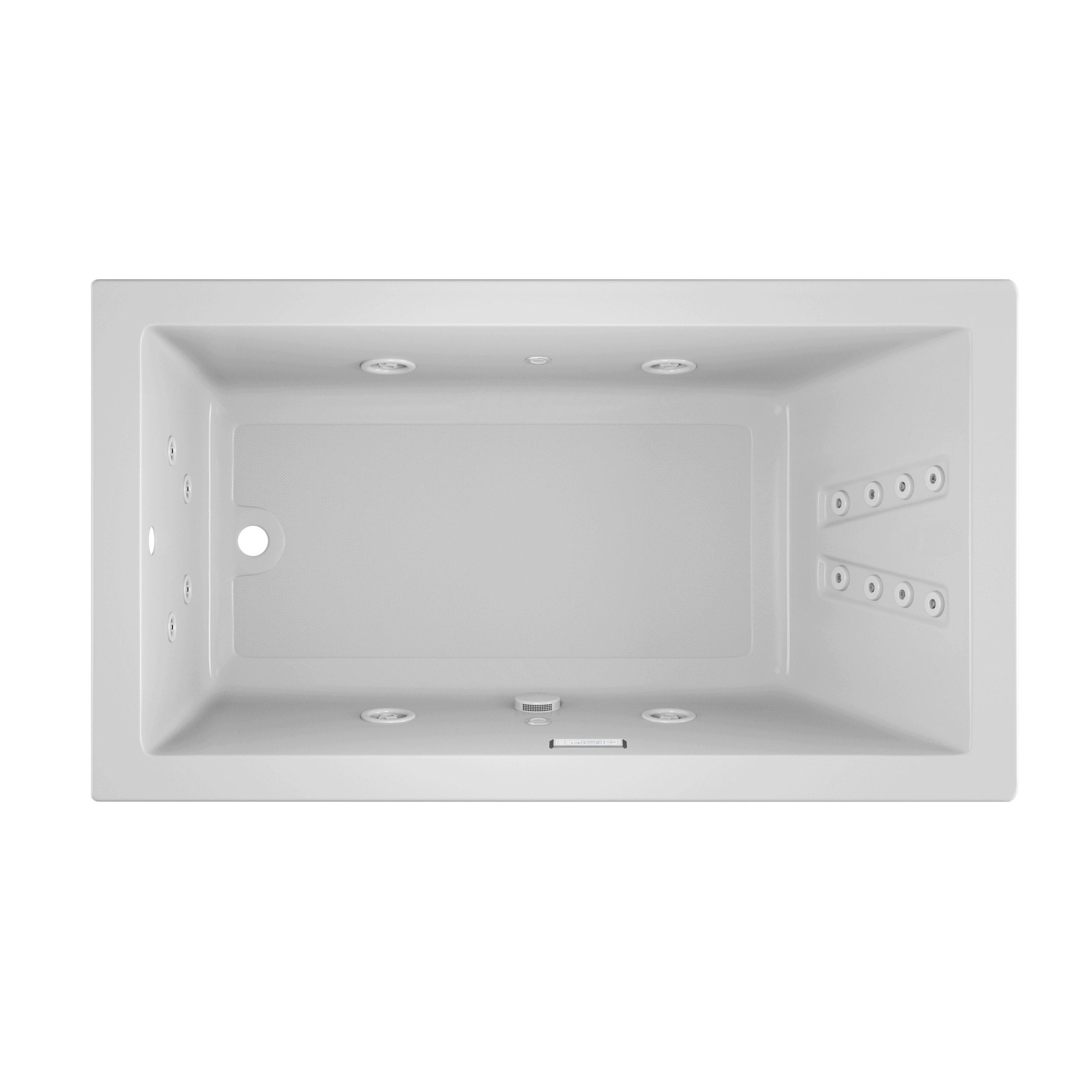 Jacuzzi MT33959 SOLNA 36-Inches x 66-Inches White Acrylic Rectangular Drop-in and undermount Whirlpool tub ( Left Drain )