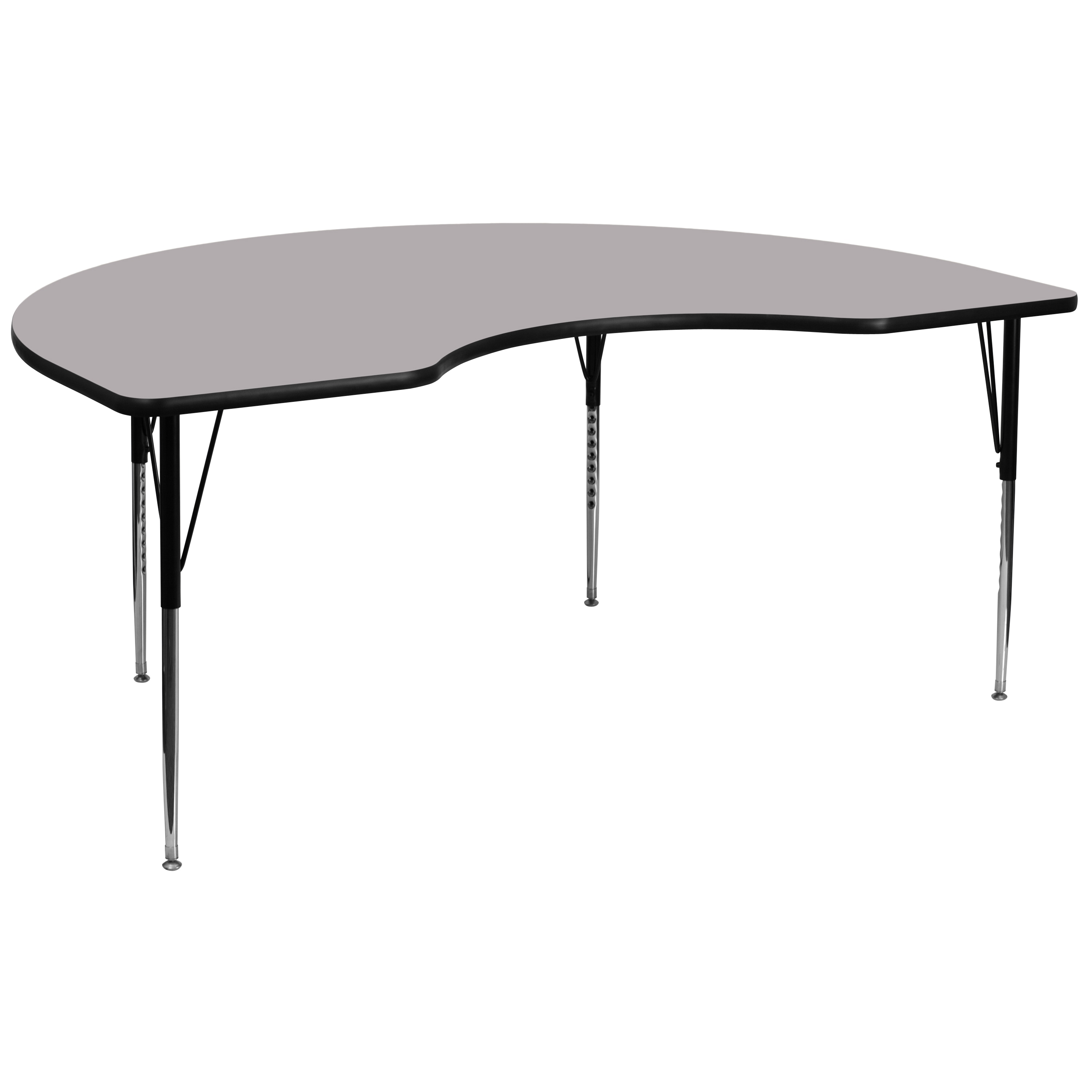 Flash Furniture 847254024471 Wren Gray Half-round Kid's Play Table