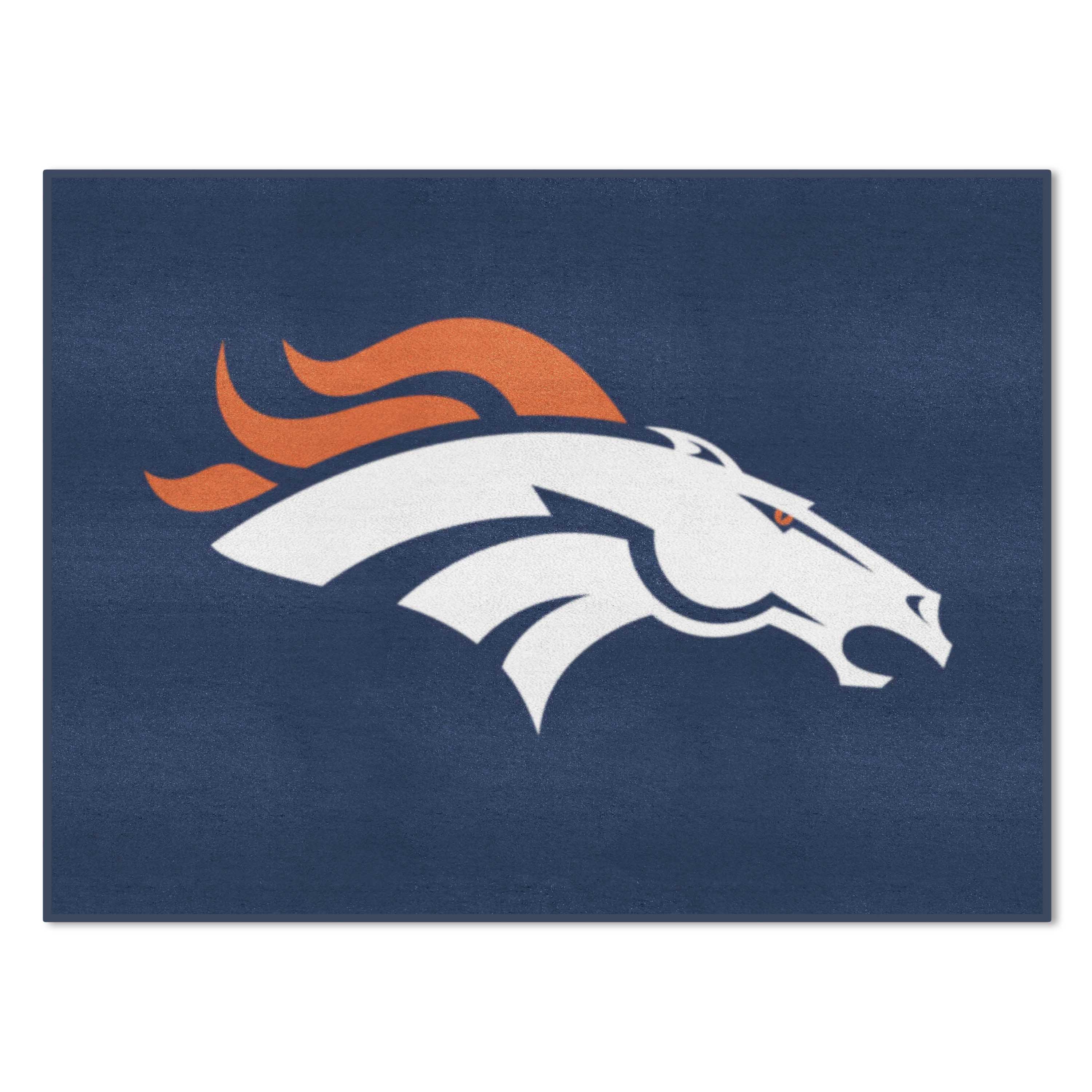 FANMATS 28740 NFL All-Star mat 3 x 4 (ft) Tufted Nylon Navy Rectangular Indoor Solid Area rug