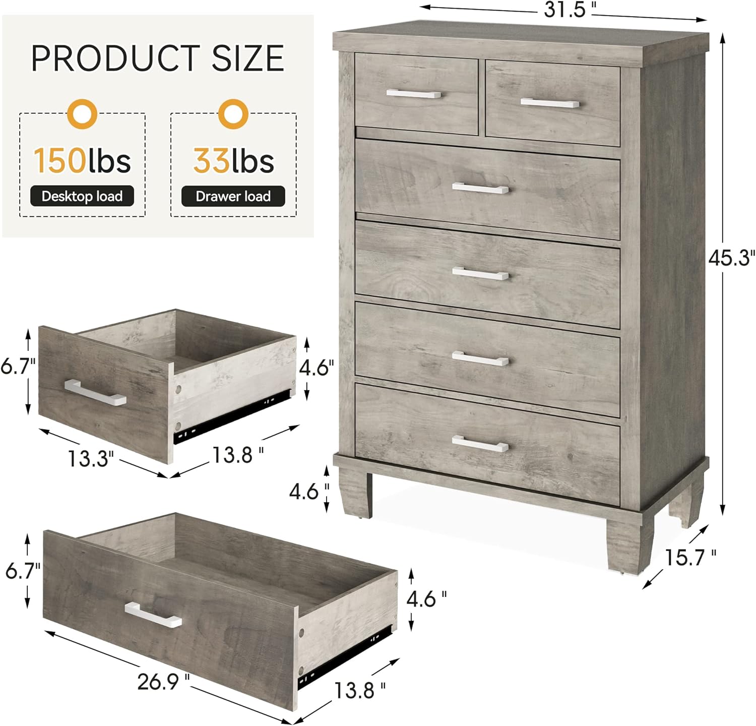 Qeetex LHF-DG-PCMK98U12 dressers - View #2