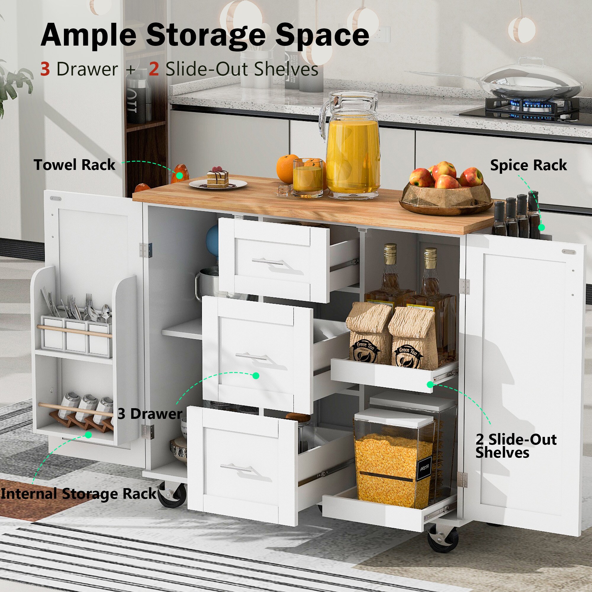 ModernLuxe L-WF316599AAW Kitchen-Furniture - View #2